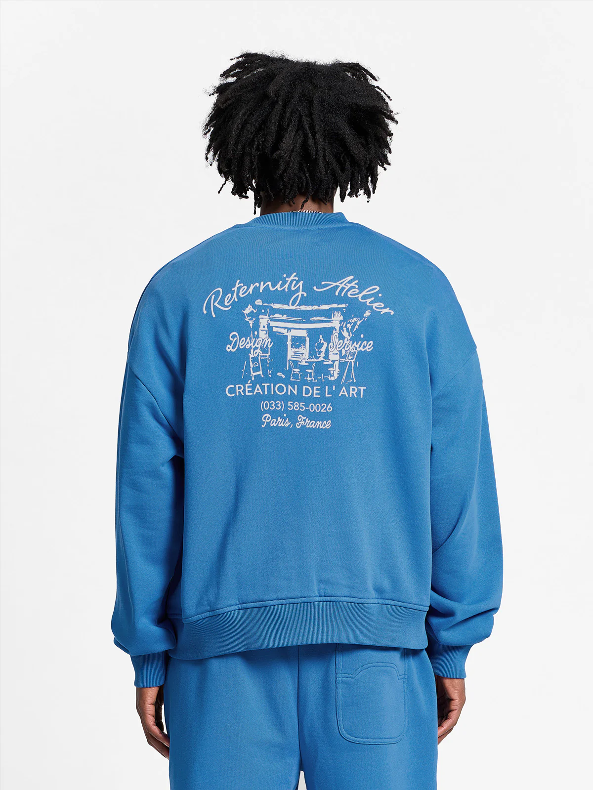 DE L'ART CREWNECK - BLUE - Image 6