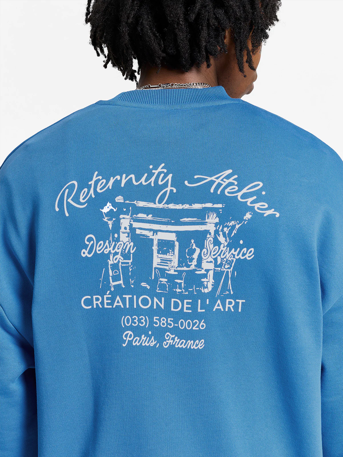 DE L'ART CREWNECK - BLUE - Image 8
