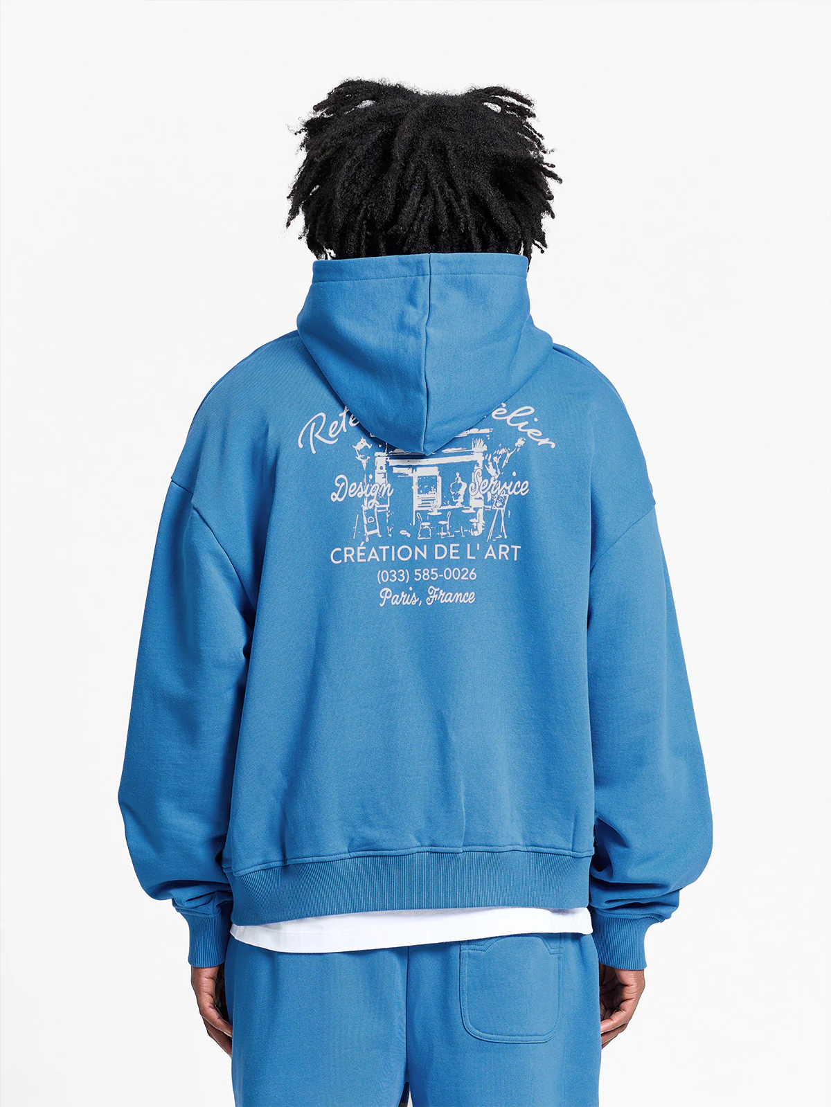DE L'ART HOODIE - BLUE - Image 6