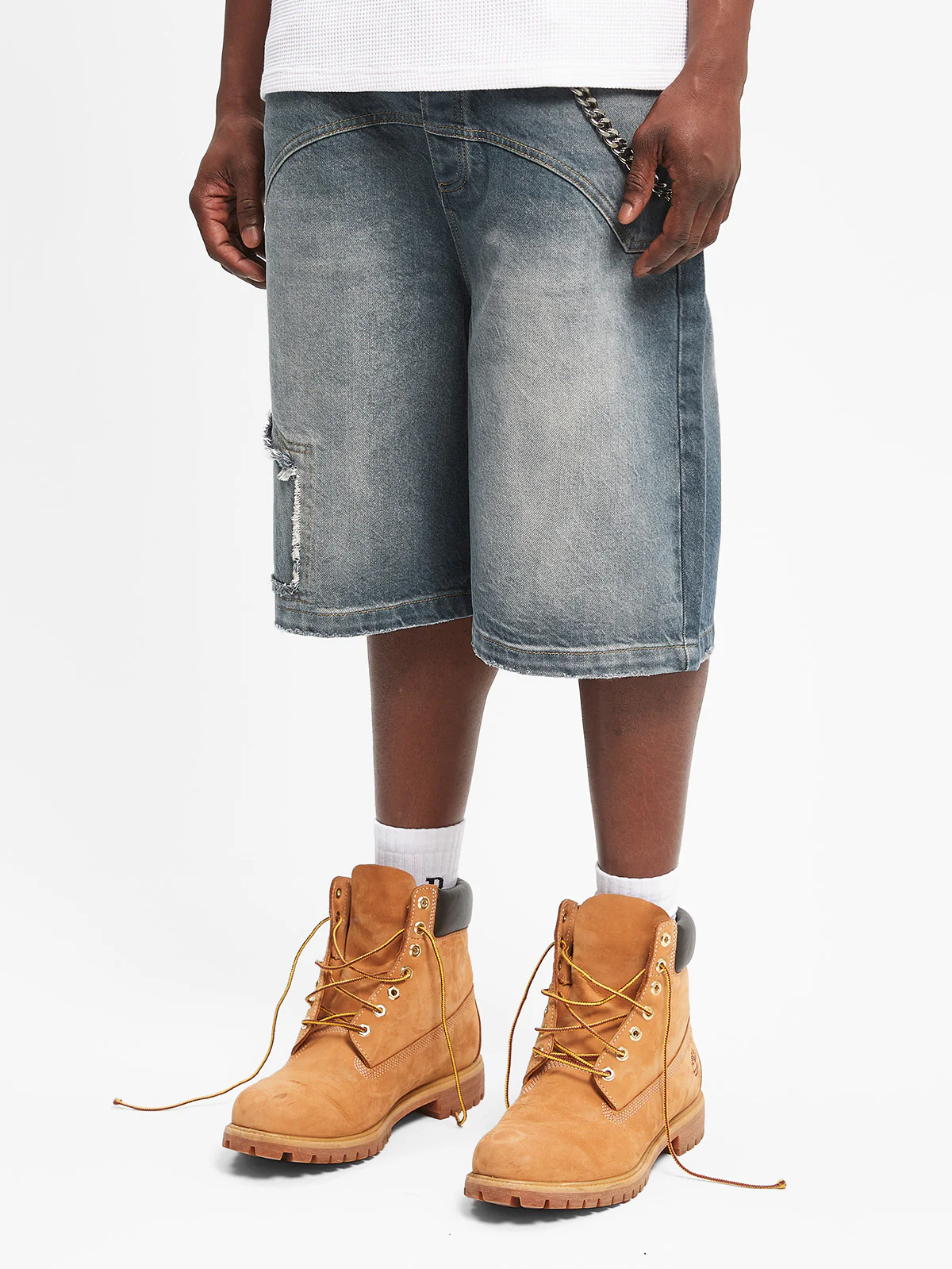 DELARUE JORTS - WASHED BLUE - Image 3