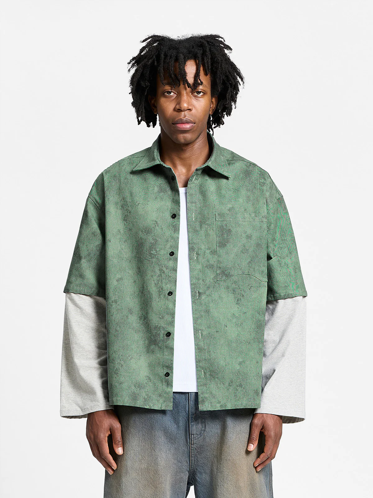DÉLIRIA BUTTON SHIRT - GREEN - Image 2