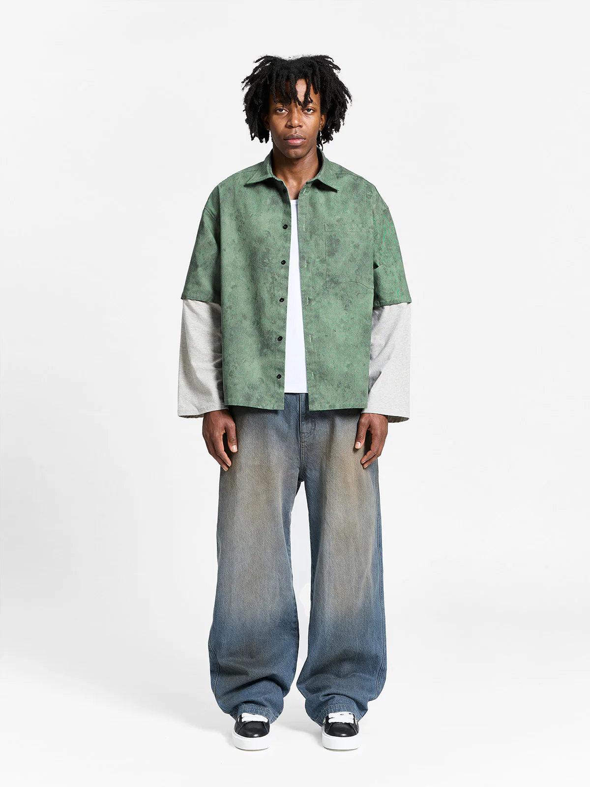 DÉLIRIA BUTTON SHIRT - GREEN - Image 5