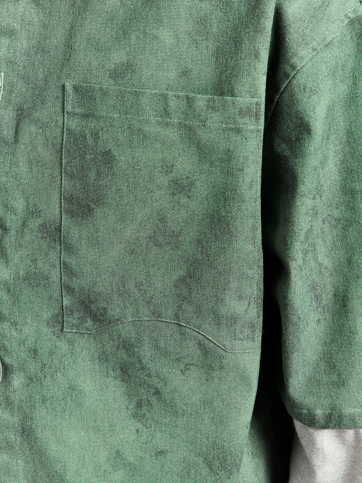 DÉLIRIA BUTTON SHIRT - GREEN - Image 7