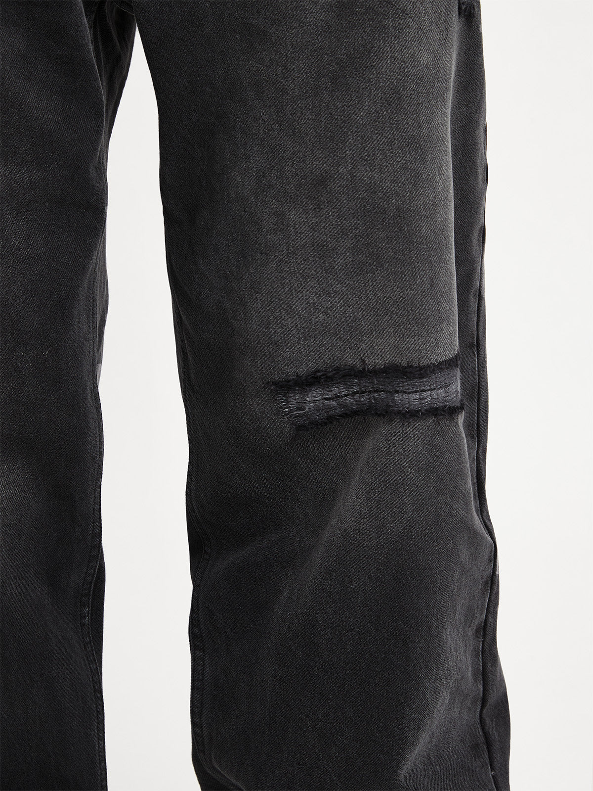 DENIM WITH APPLICATION - WASHED BLACK - Image 8