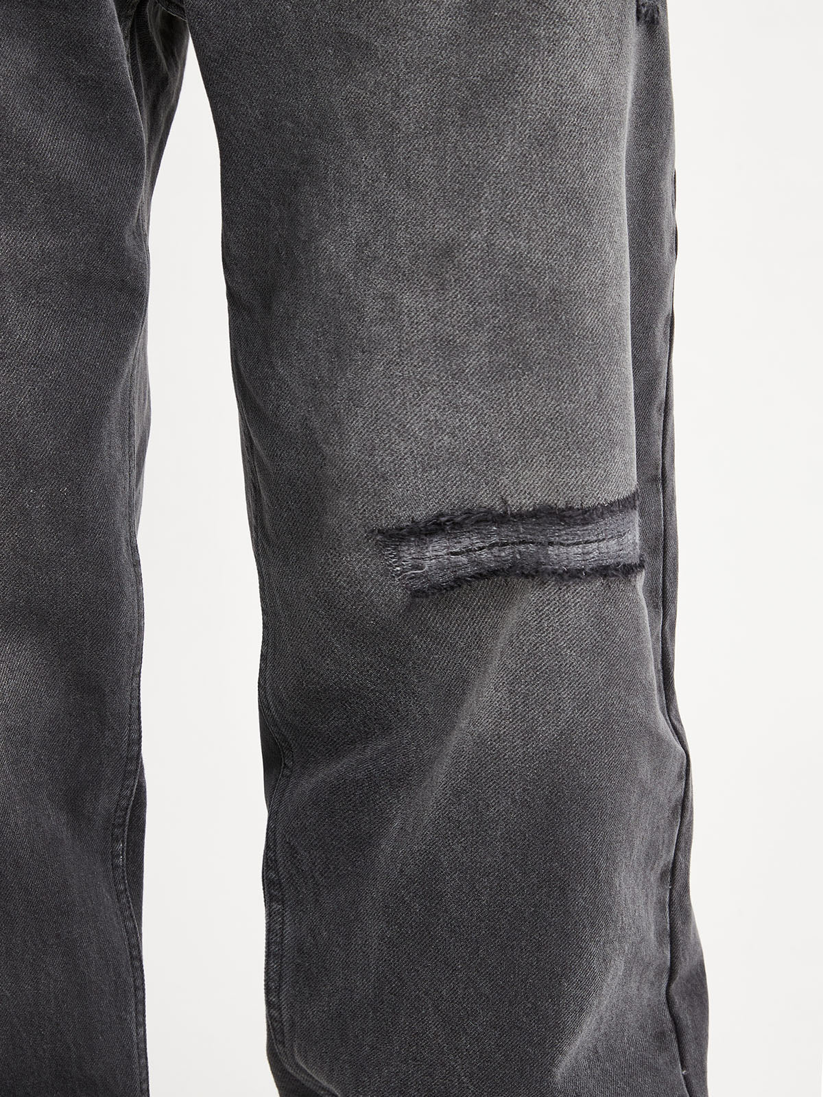 DENIM WITH APPLICATION - WASHED GREY - Image 7