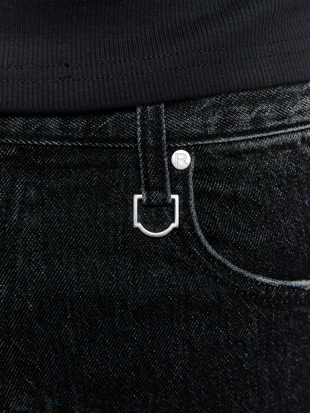 DESTROYED TROU DENIM - WASHED BLACK - Image 7