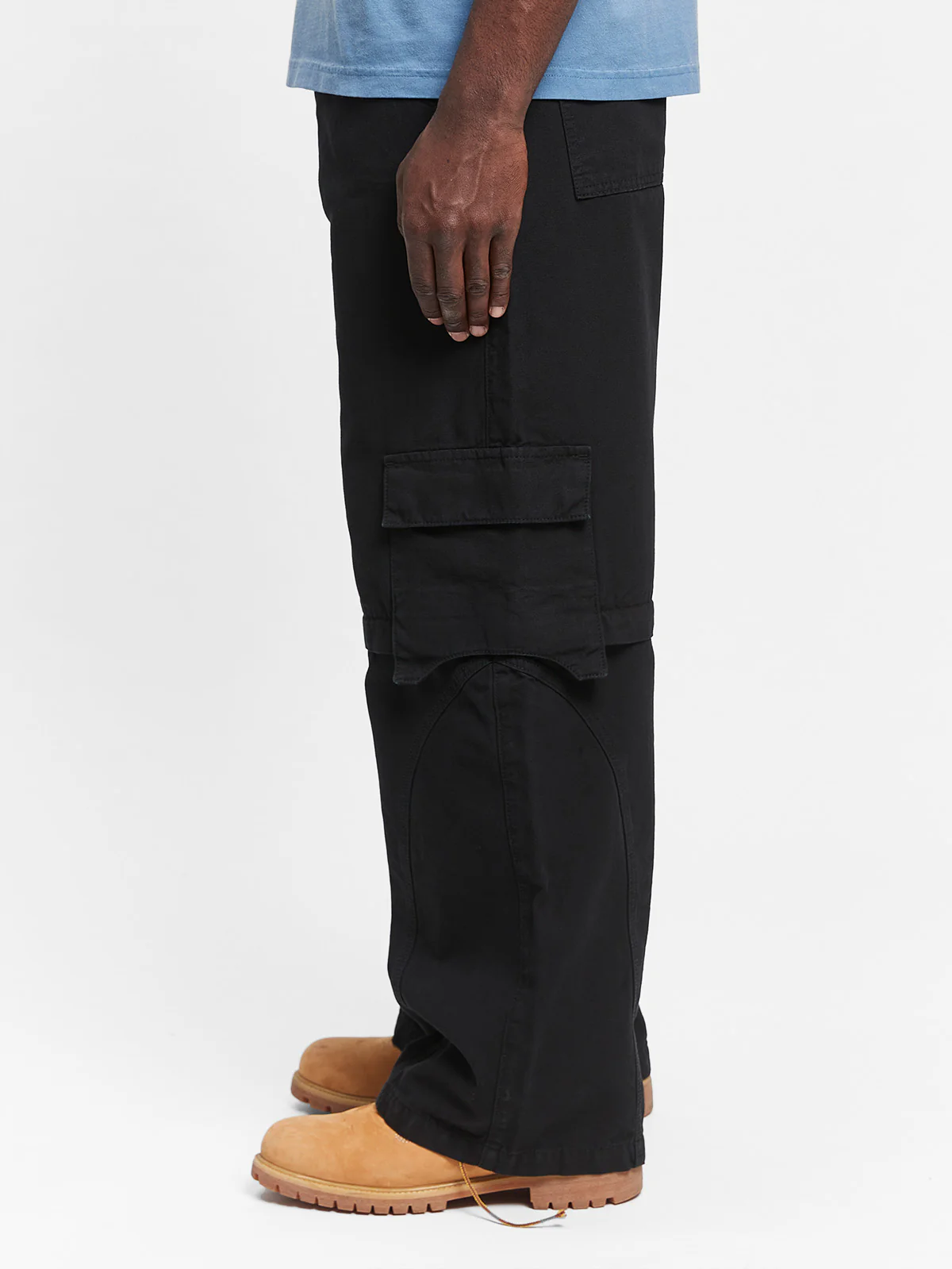 DETACHABLE CARGO PANTS - BLACK - Image 5