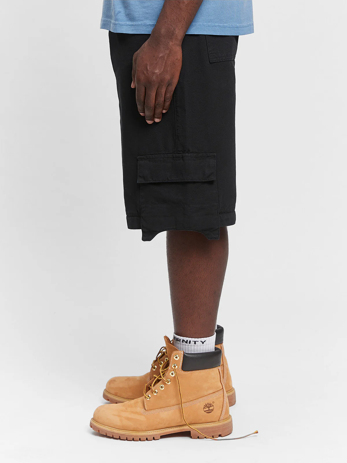 DETACHABLE CARGO PANTS - BLACK - Image 6