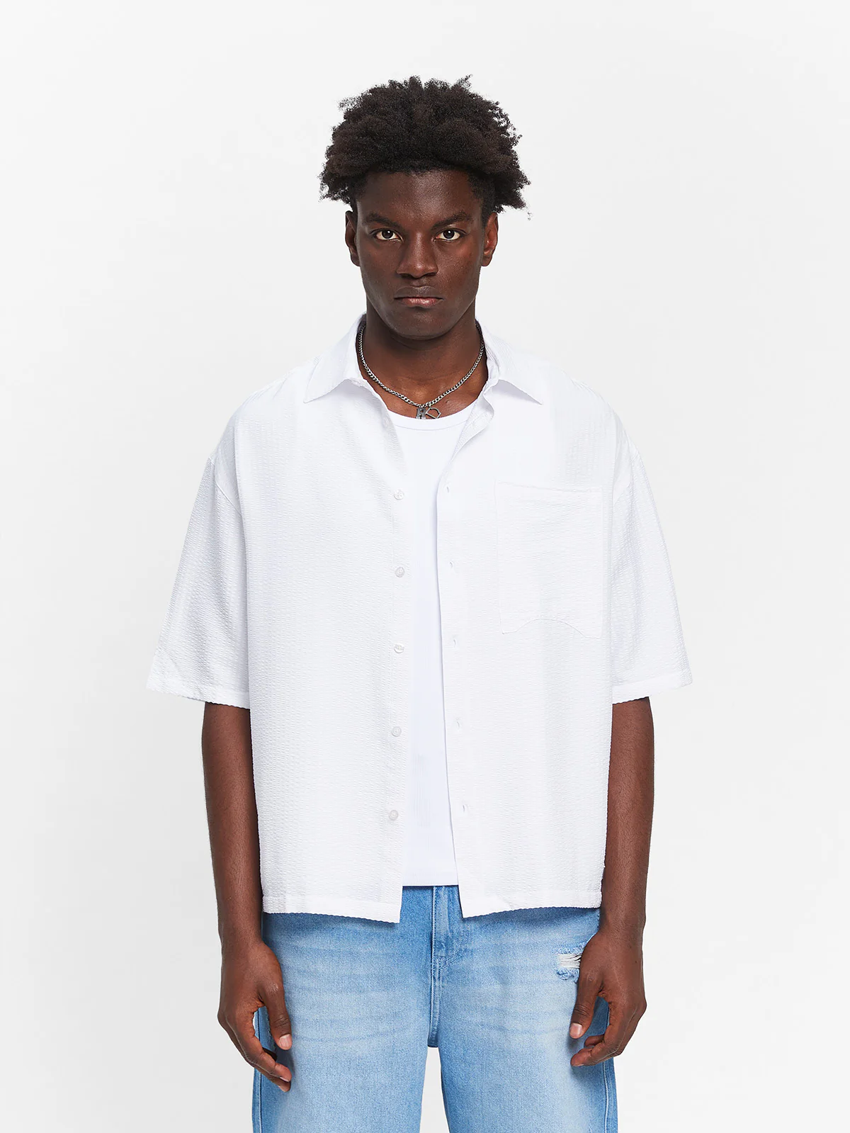 ÉCLUX BUTTON SHIRT - WHITE - Image 2