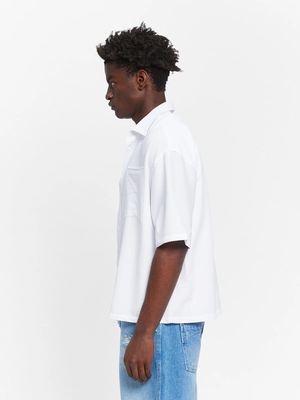 ÉCLUX BUTTON SHIRT - WHITE - Image 4