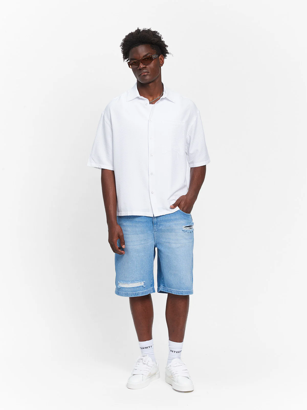 ÉCLUX BUTTON SHIRT - WHITE - Image 6