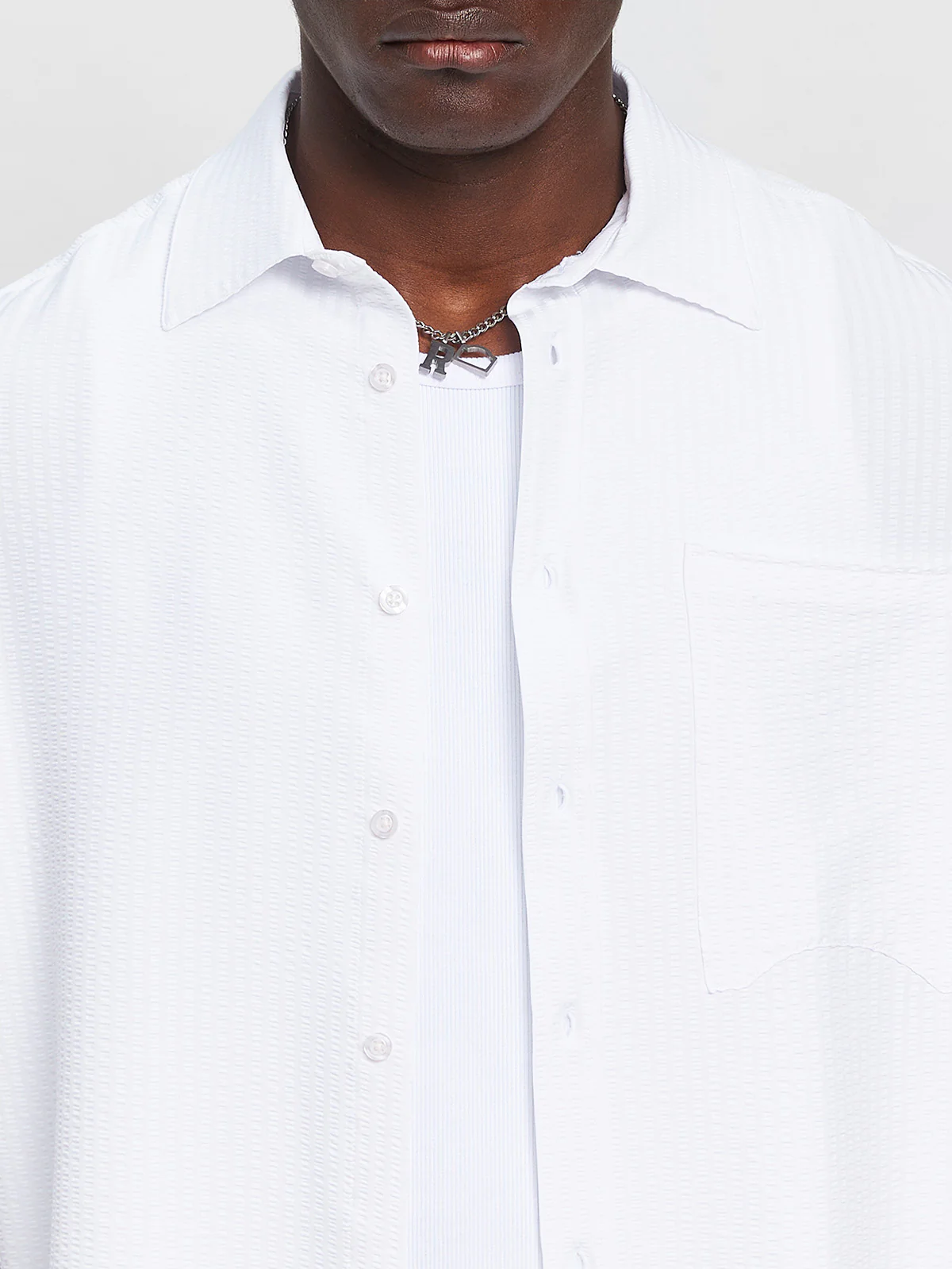 ÉCLUX BUTTON SHIRT - WHITE - Image 7