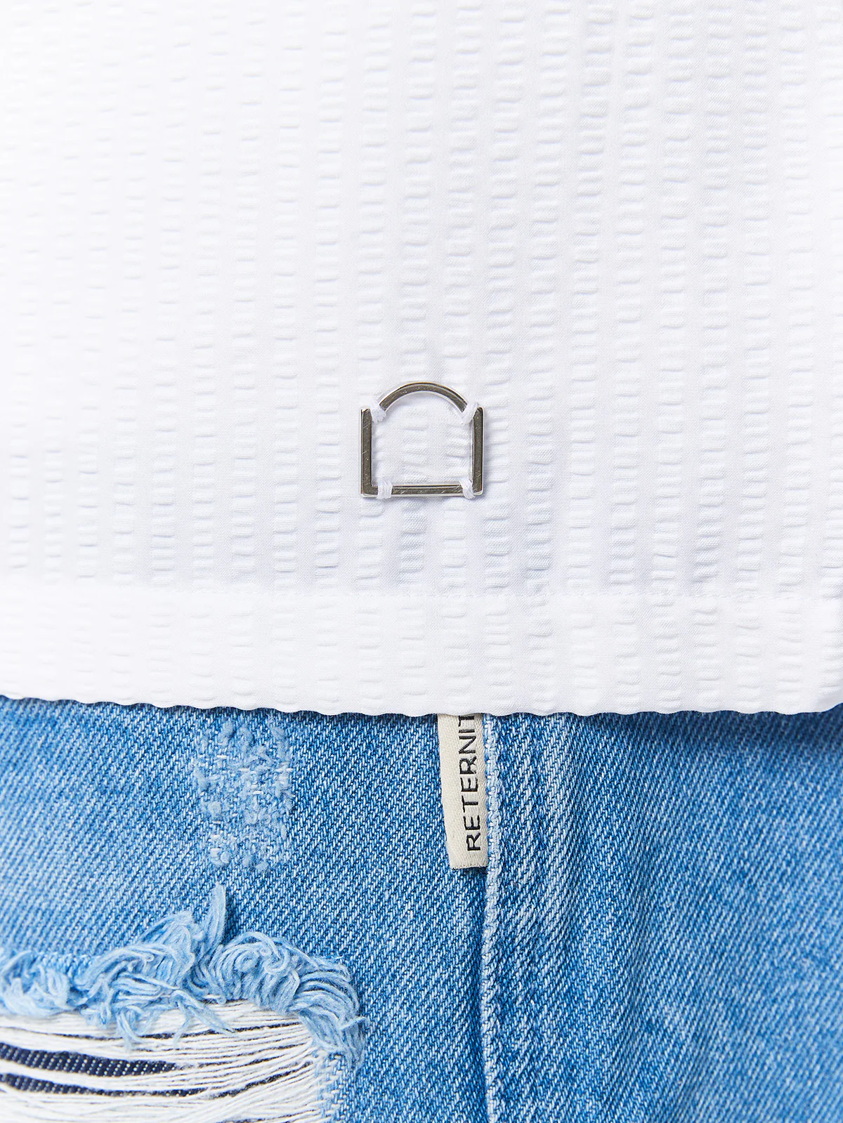 ÉCLUX BUTTON SHIRT - WHITE - Image 8