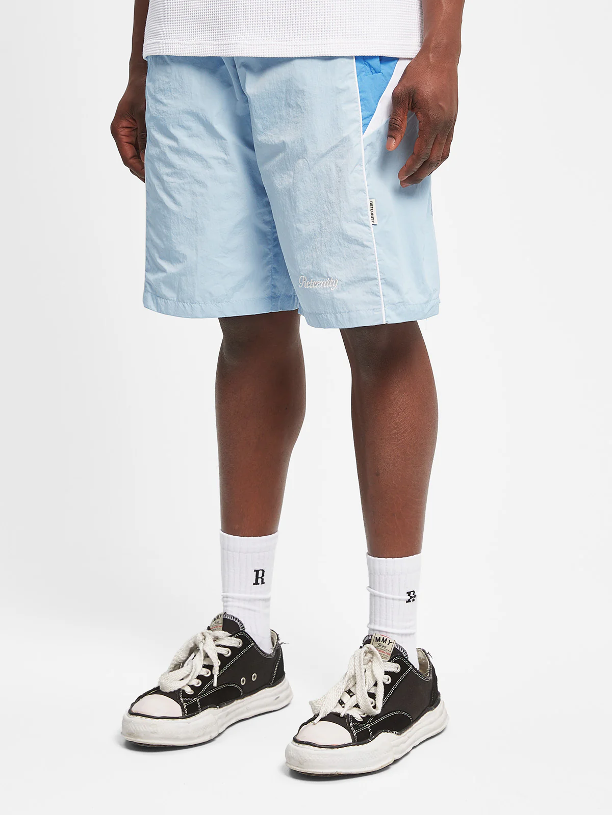 ELAIN TRACKSUIT SHORTS - BLUE/GREY - Image 3