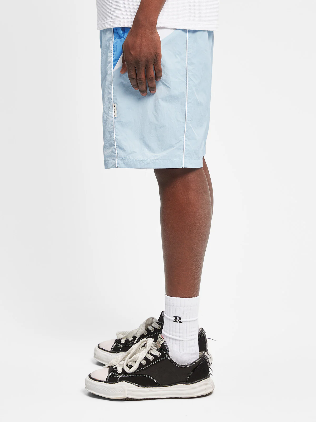 ELAIN TRACKSUIT SHORTS - BLUE/GREY - Image 4