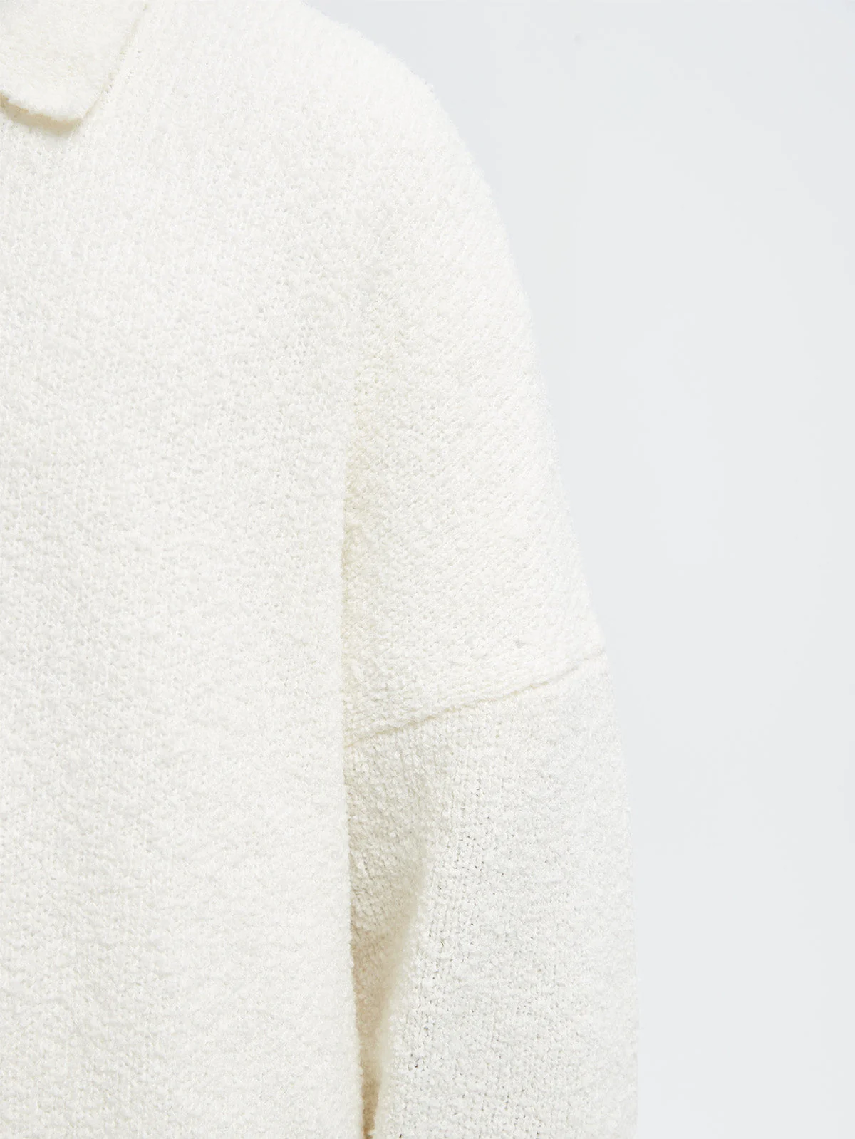 ÉLAINE KNIT POLO - CREAM - Image 10