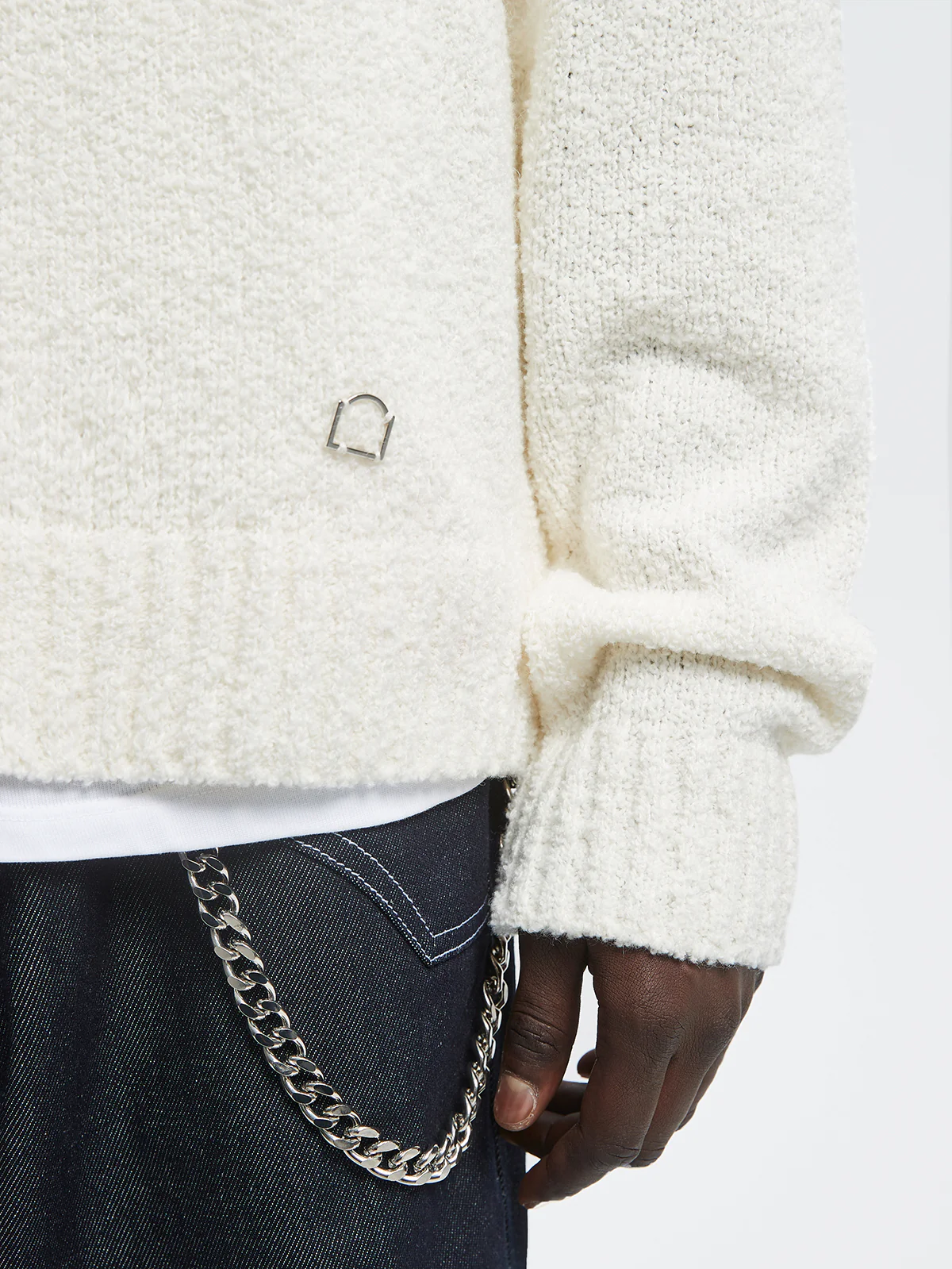 ÉLAINE KNIT POLO - CREAM - Image 9
