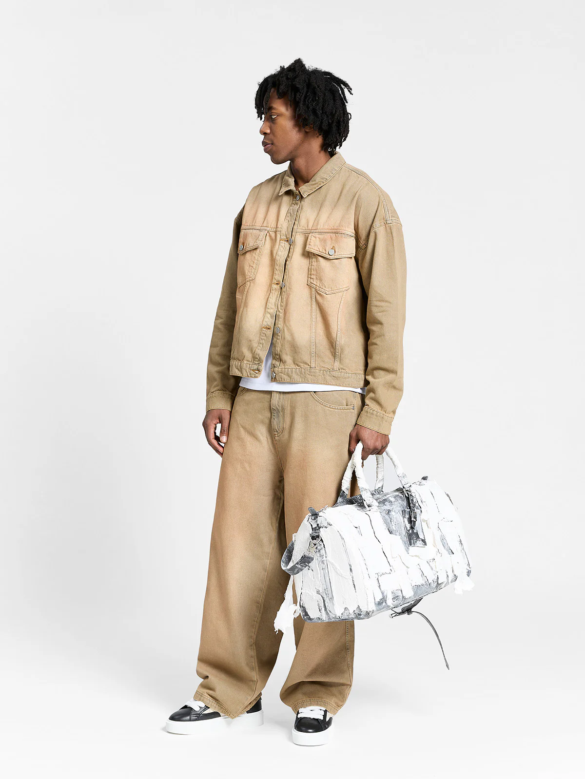 ESSENTIAL BAGGY DENIM - SAND WASH - Image 8