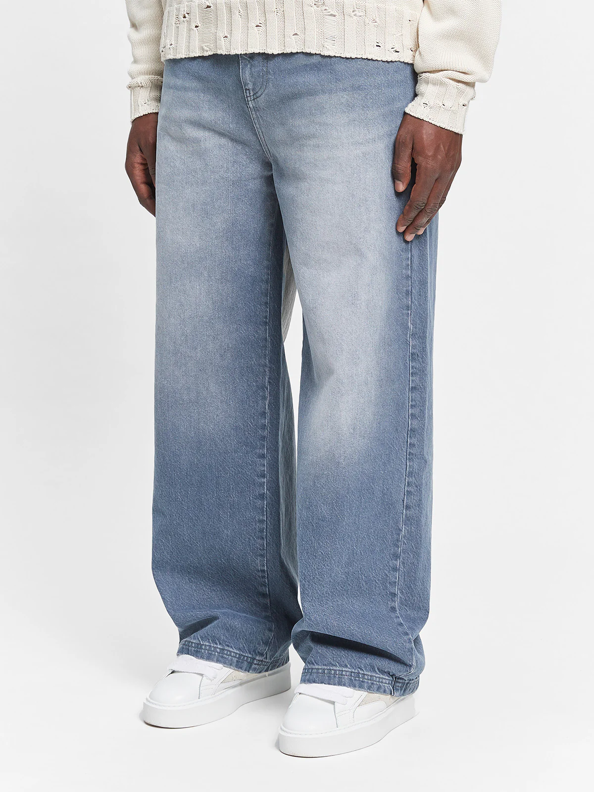 ESSENTIAL BAGGY DENIM - STONE BLUE - Image 3
