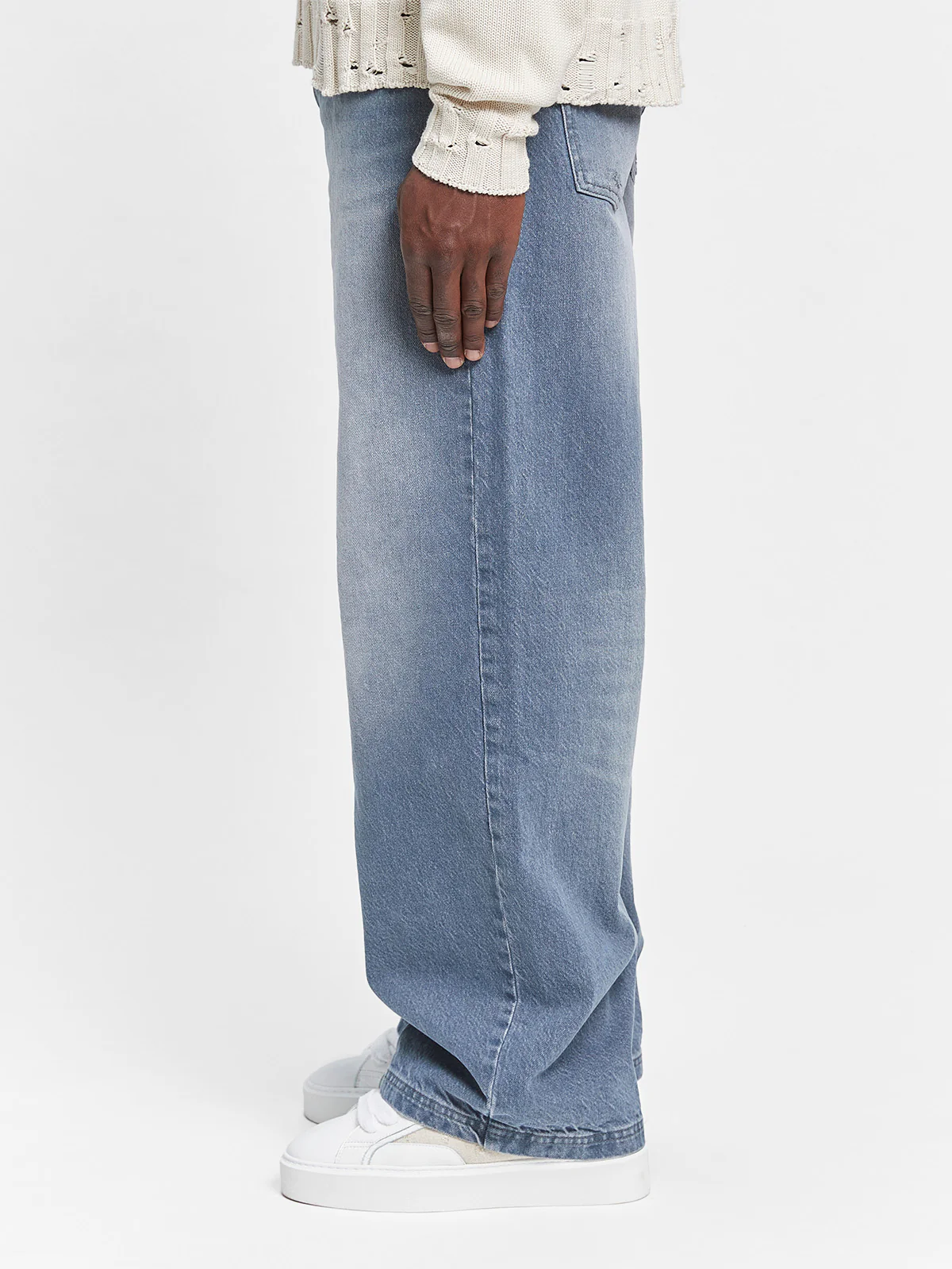 ESSENTIAL BAGGY DENIM - STONE BLUE - Image 4