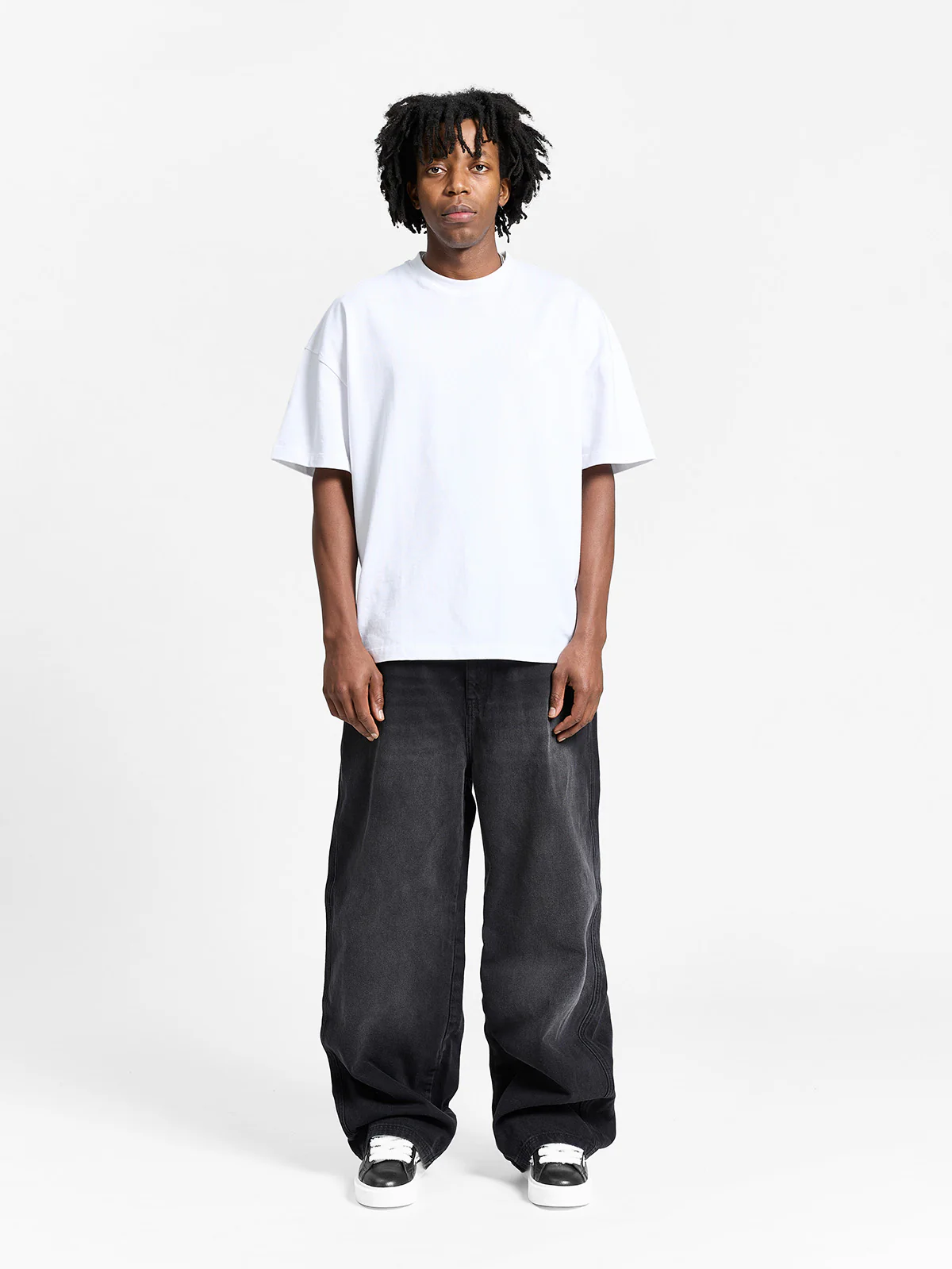 ESSENTIAL BAGGY DENIM - WASHED BLACK - Image 6