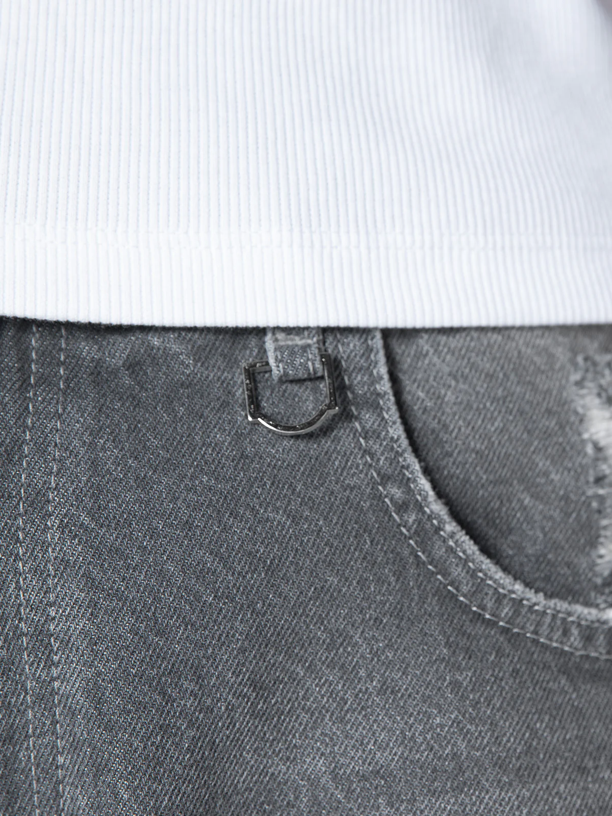 ESSENTIAL BAGGY DENIM - WASHED GREY - Image 8