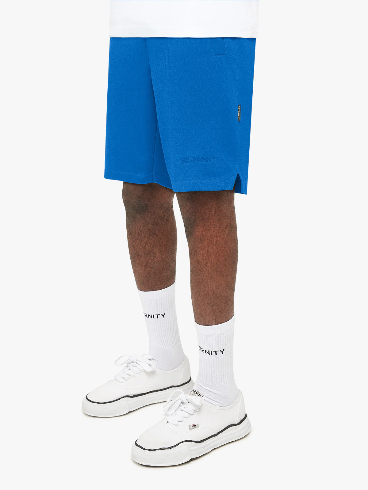 ESSENTIAL COTTON SHORTS - BLUE - Image 3
