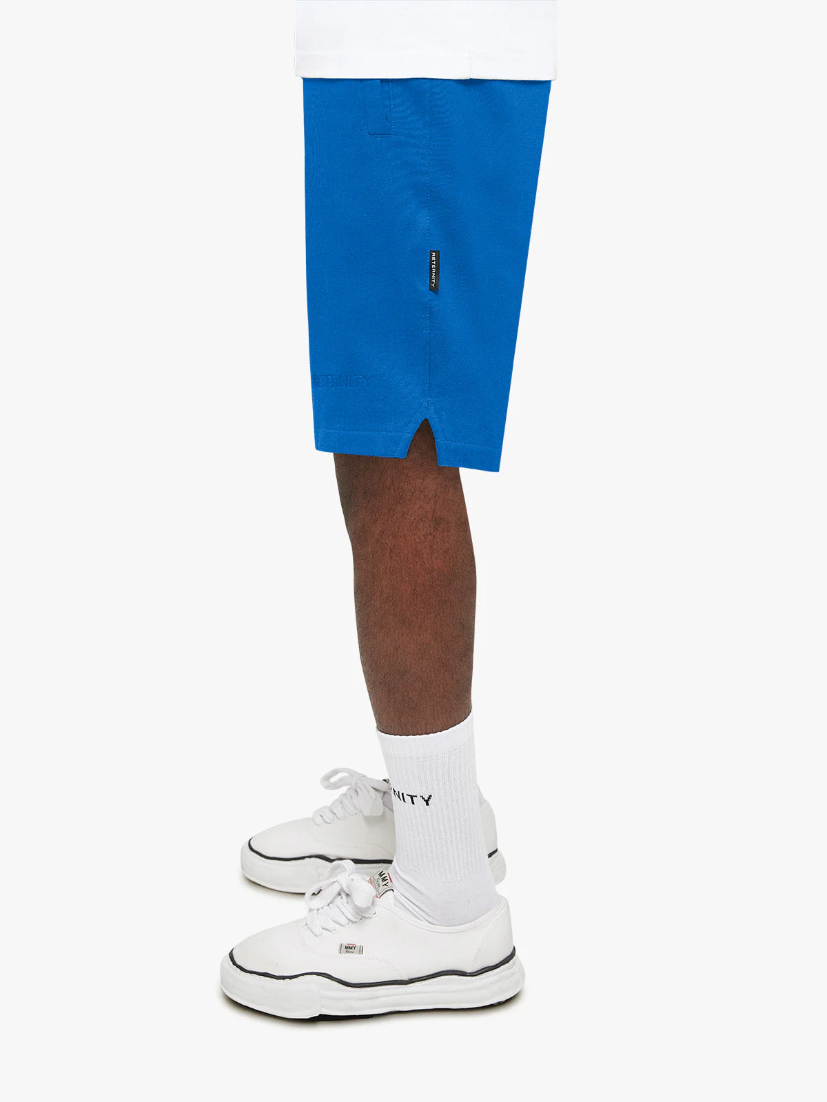 ESSENTIAL COTTON SHORTS - BLUE - Image 4