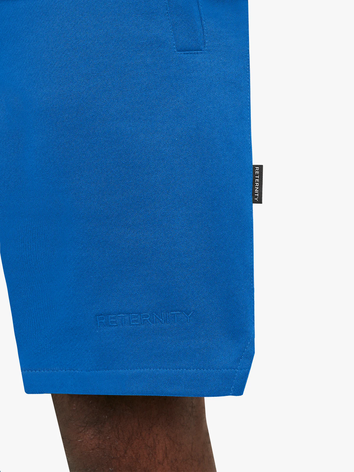 ESSENTIAL COTTON SHORTS - BLUE - Image 6