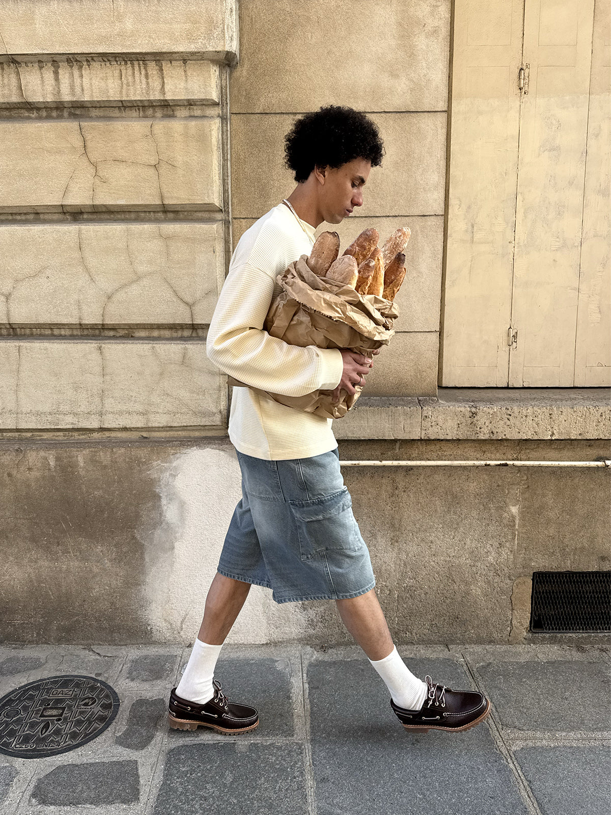 ESSENTIAL DENIM CARGO - WASHED BLUE - Image 3