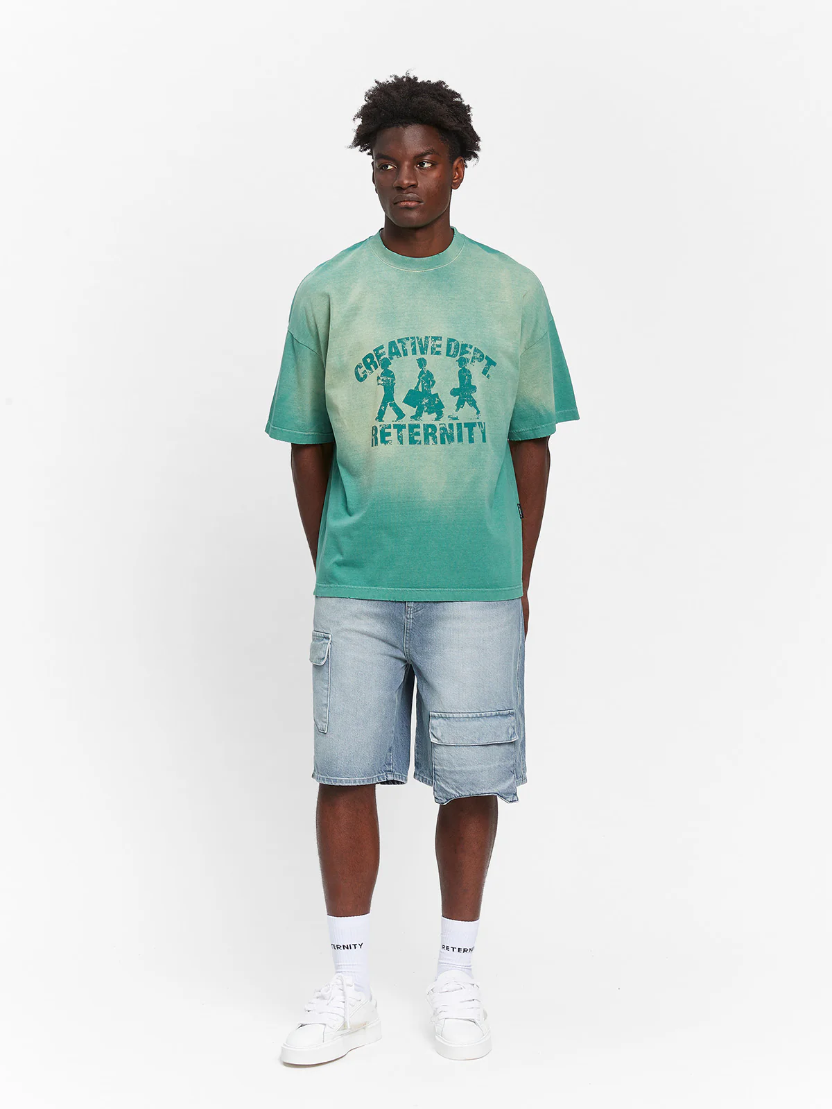 ESSENTIAL DENIM CARGO - WASHED BLUE - Image 7