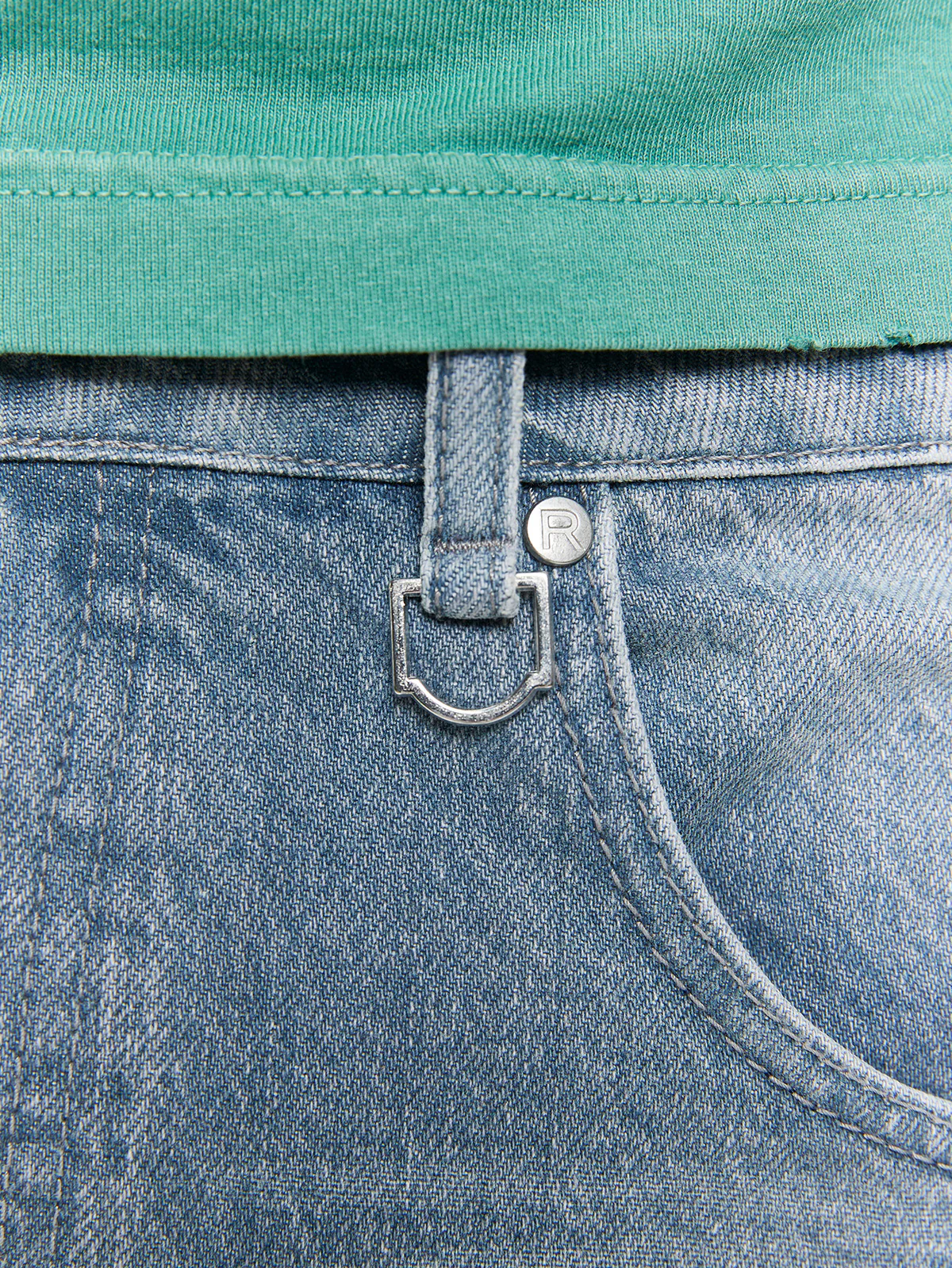 ESSENTIAL DENIM CARGO - WASHED BLUE - Image 9