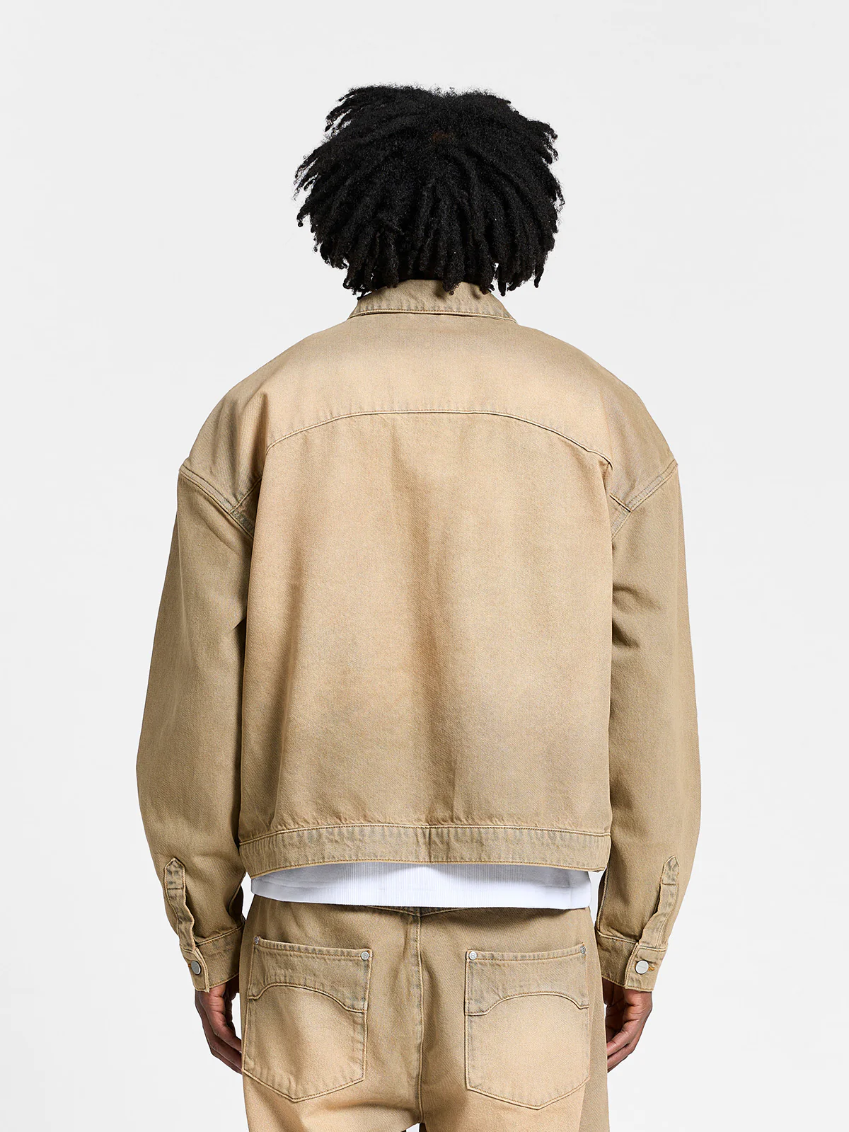 ESSENTIAL DENIM JACKET - SAND WASH - Image 5