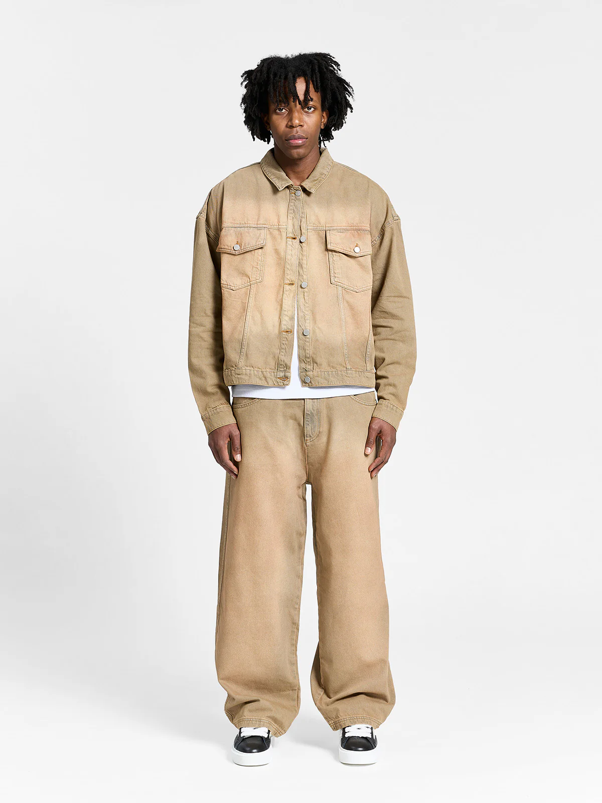 ESSENTIAL DENIM JACKET - SAND WASH - Image 6