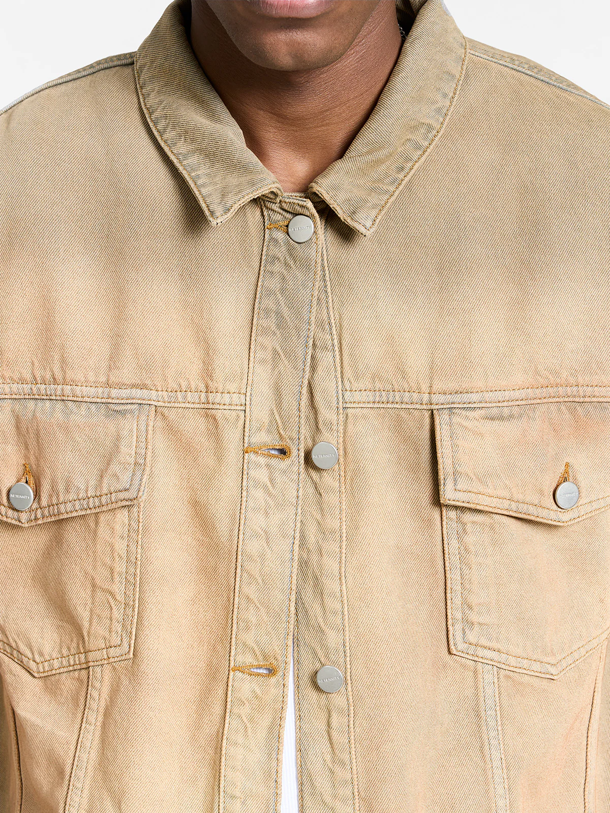 ESSENTIAL DENIM JACKET - SAND WASH - Image 9