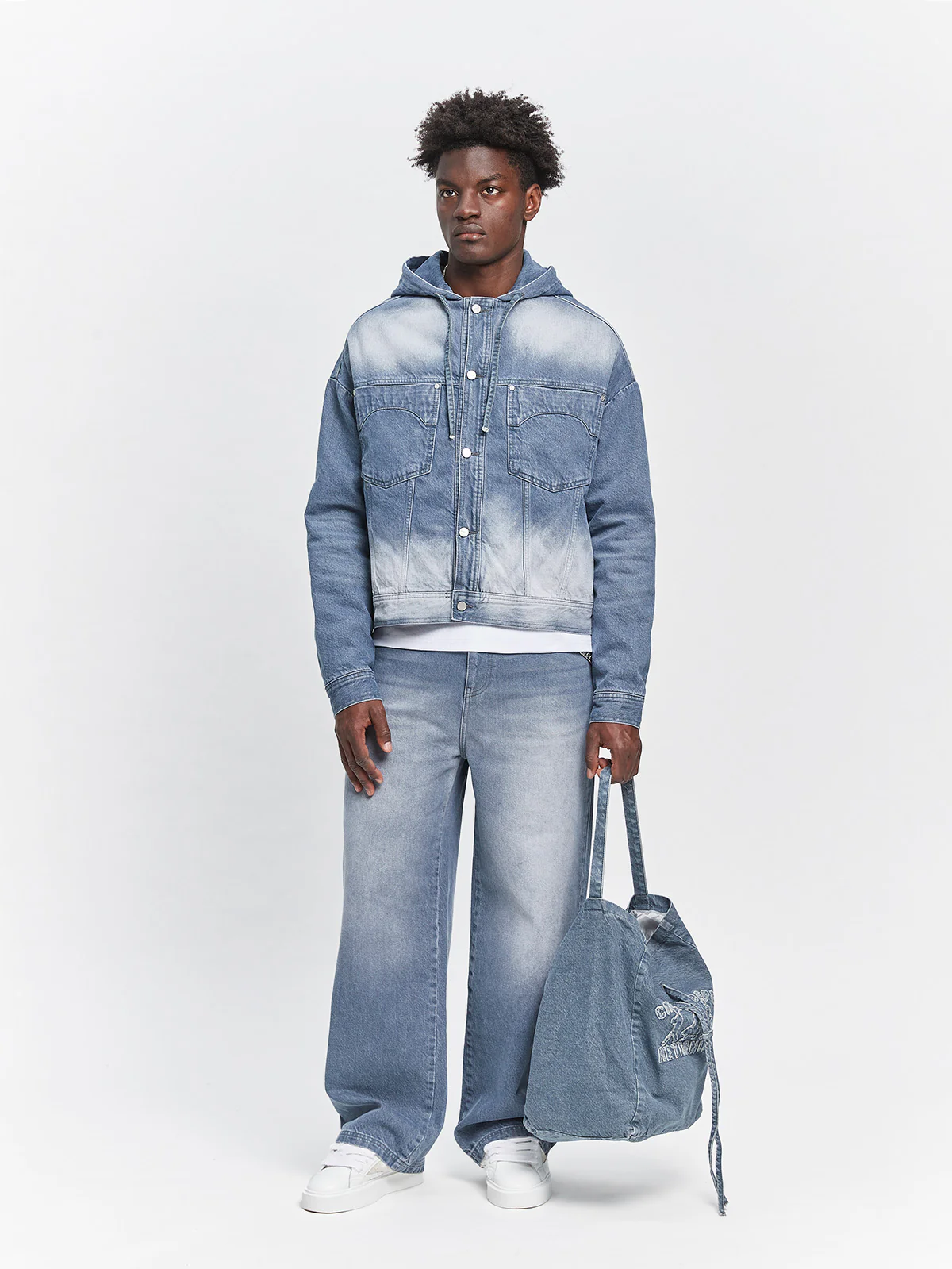 ESSENTIAL DENIM JACKET - STONE BLUE - Image 10
