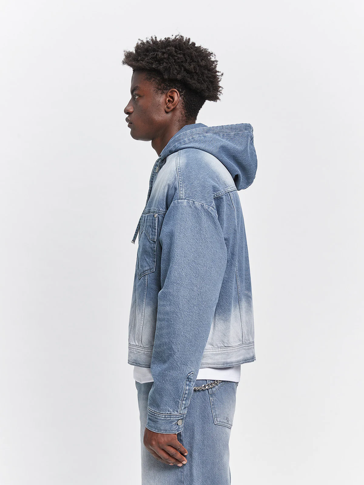 ESSENTIAL DENIM JACKET - STONE BLUE - Image 5