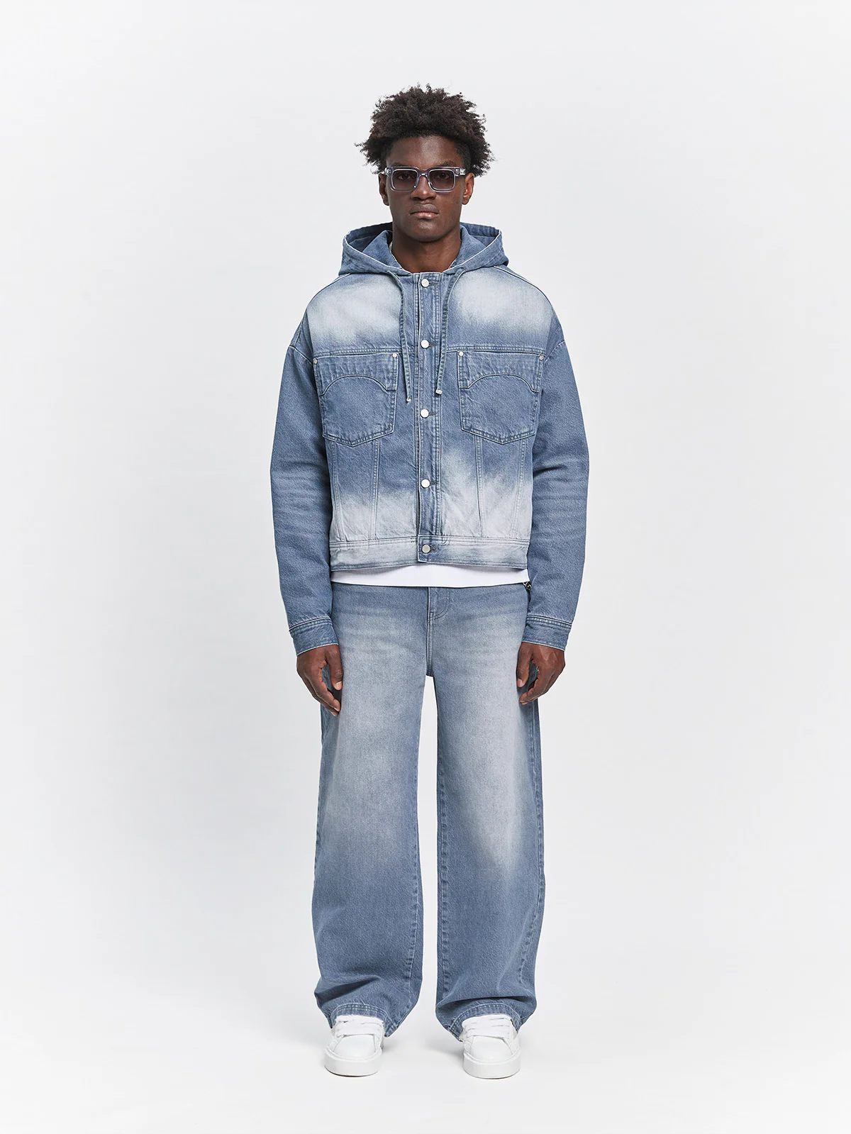 ESSENTIAL DENIM JACKET - STONE BLUE - Image 7