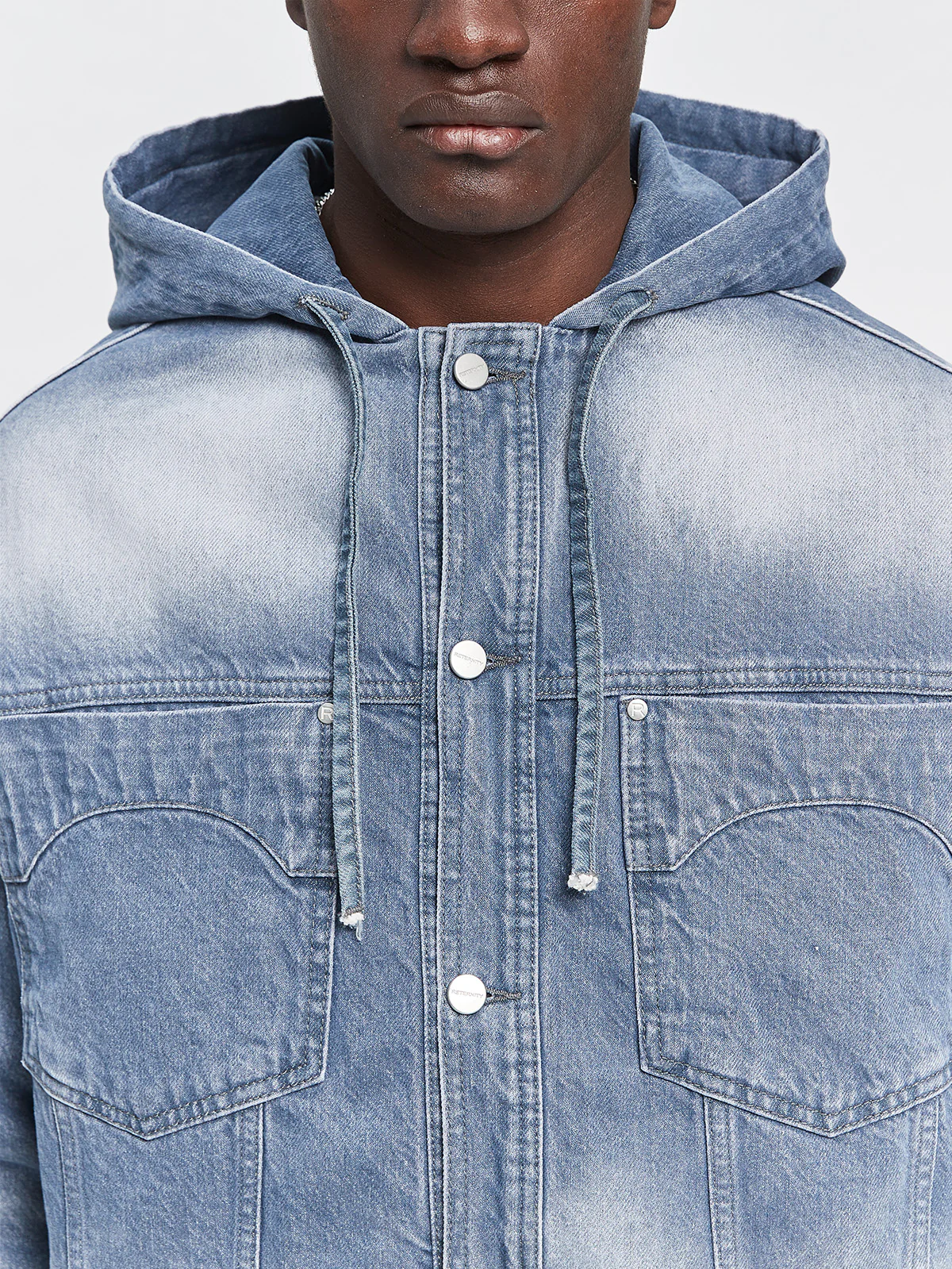 ESSENTIAL DENIM JACKET - STONE BLUE - Image 9