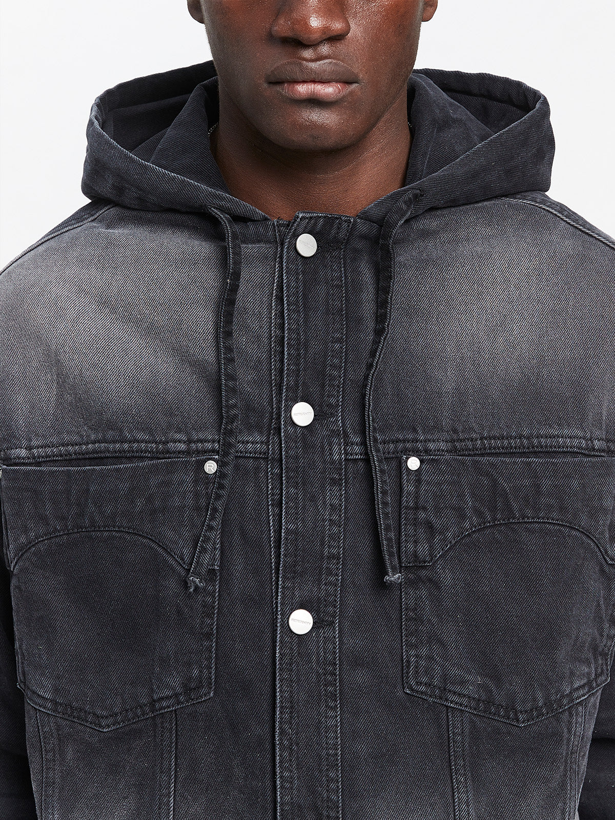 ESSENTIAL DENIM JACKET - WASHED BLACK - Image 9