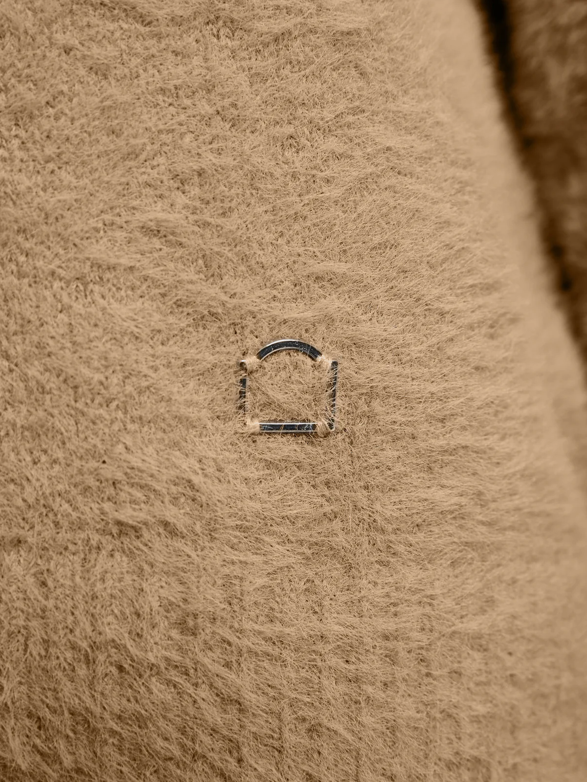 ESSENTIAL FURRY KNIT SWEATER - BEIGE - Image 7