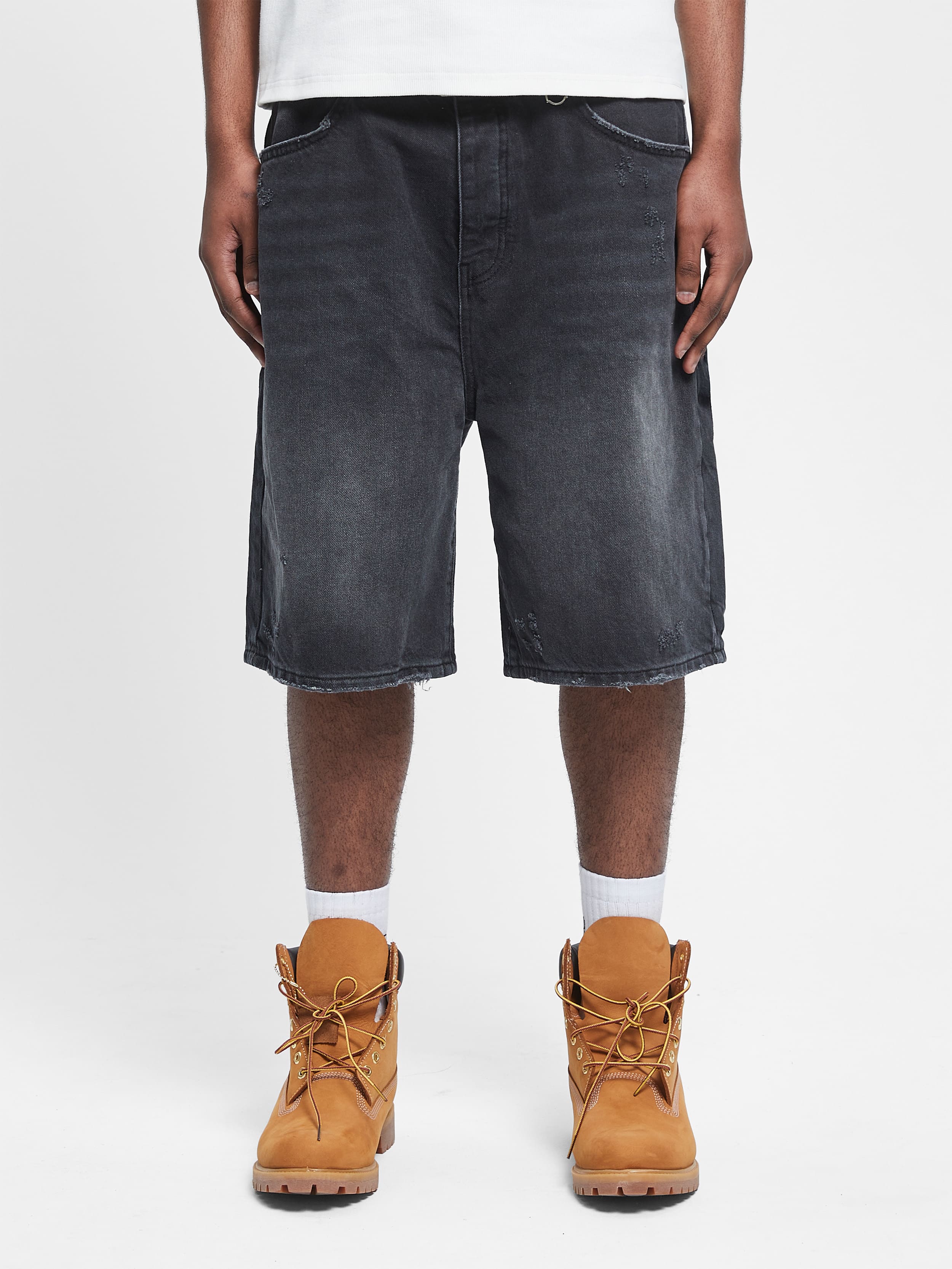 ESSENTIAL JORTS - WASHED BLACK - Image 2