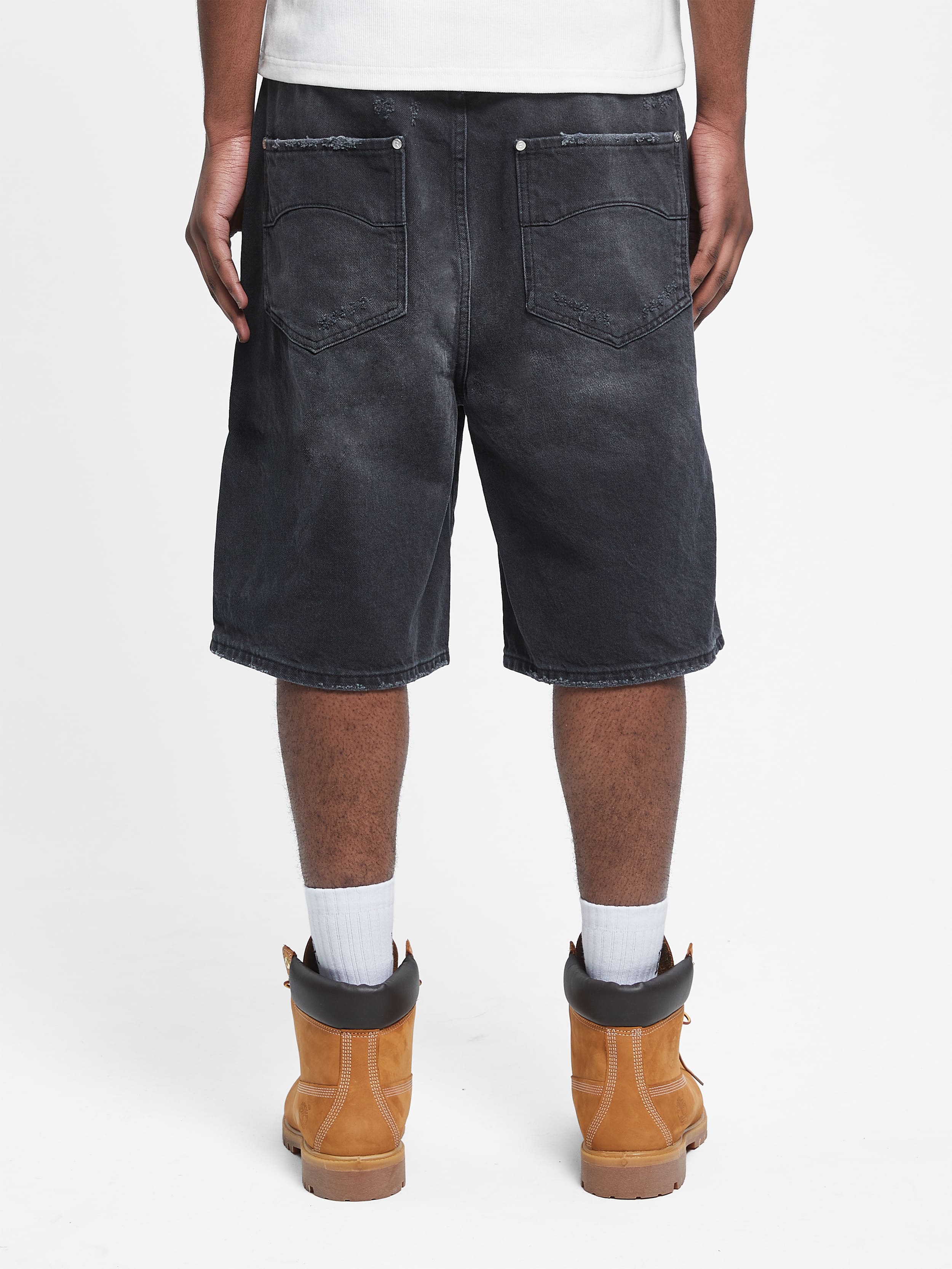 ESSENTIAL JORTS - WASHED BLACK - Image 5