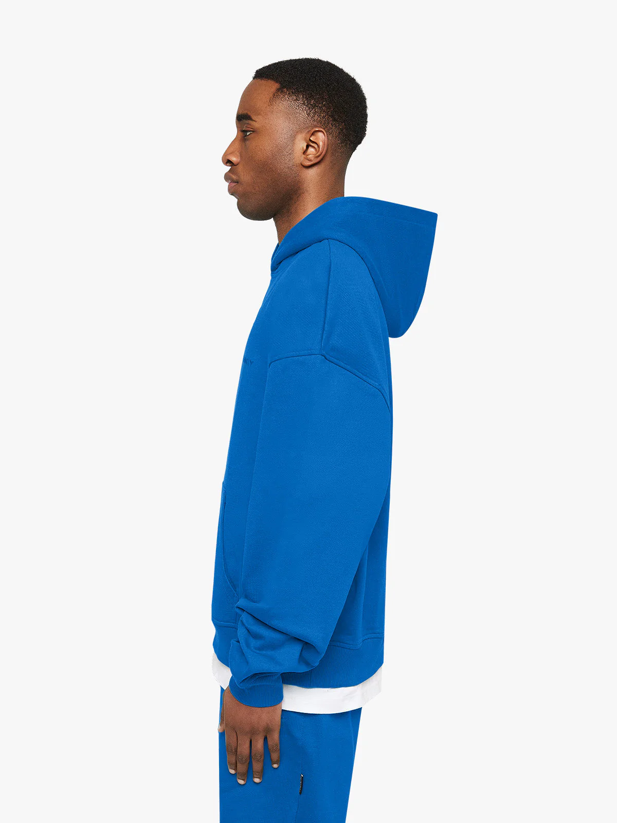 ESSENTIAL ZIP HOODIE - BLUE - Image 4
