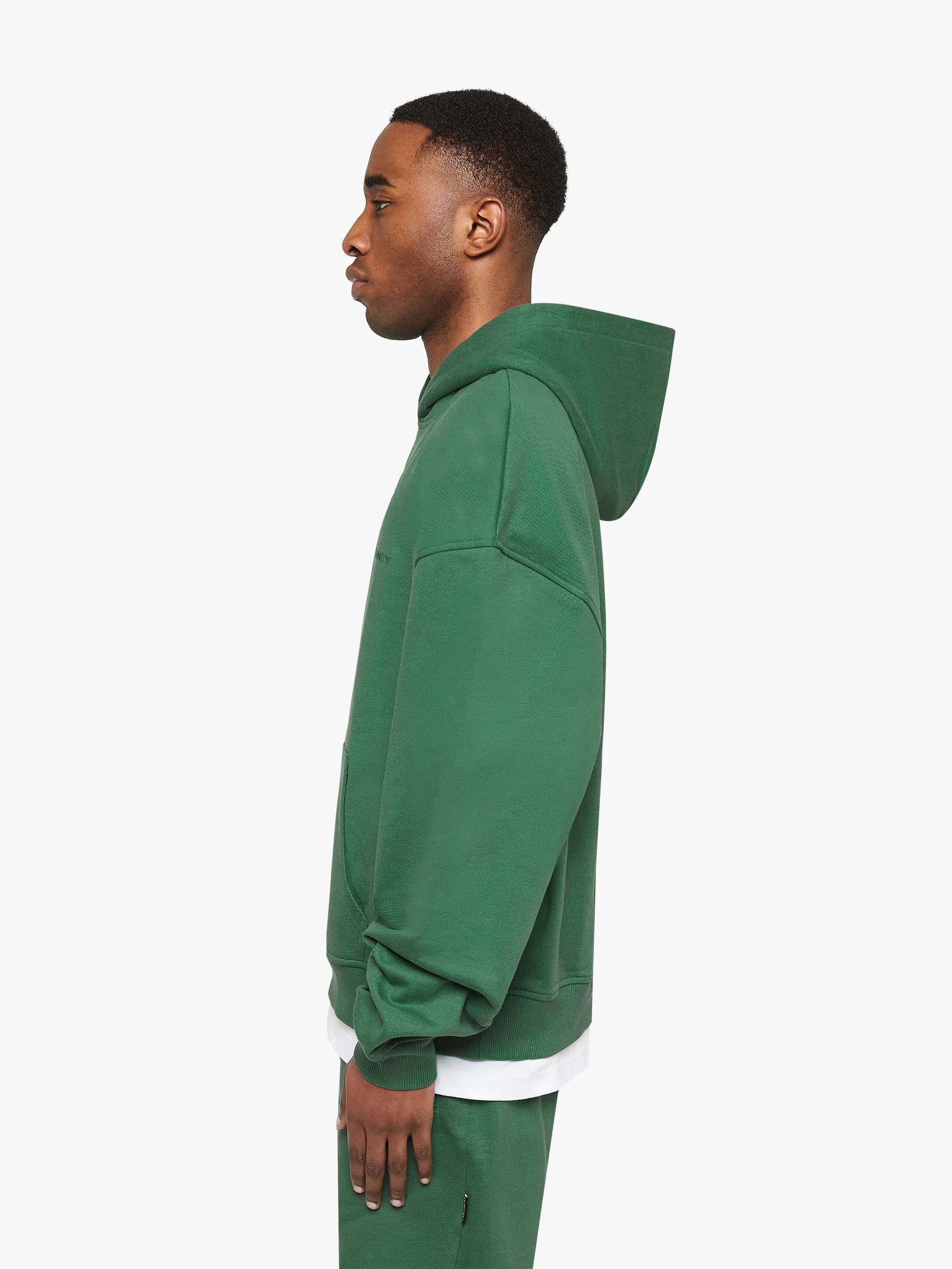 ESSENTIAL ZIP HOODIE - GREEN - Image 4