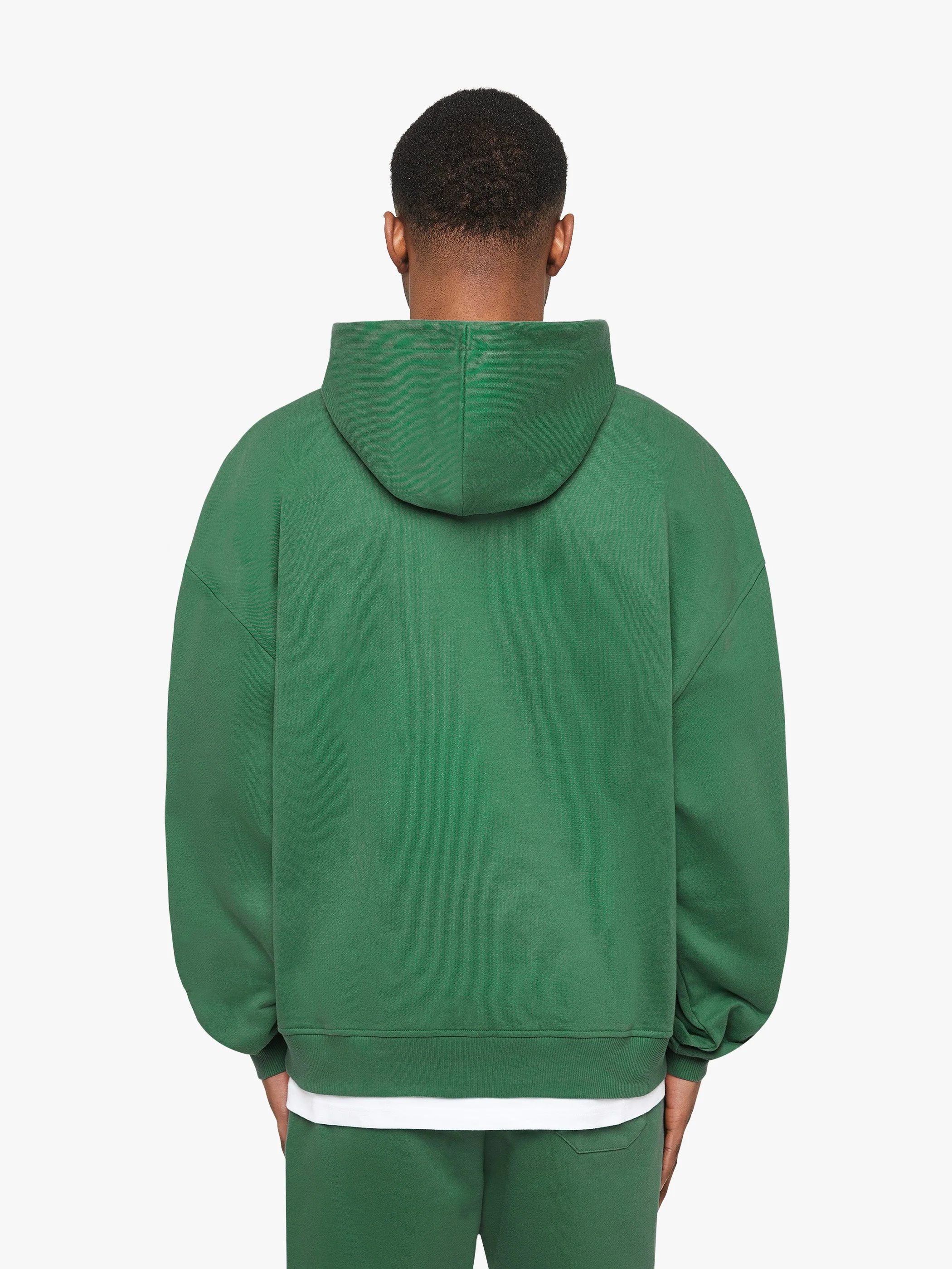 ESSENTIAL ZIP HOODIE - GREEN - Image 5