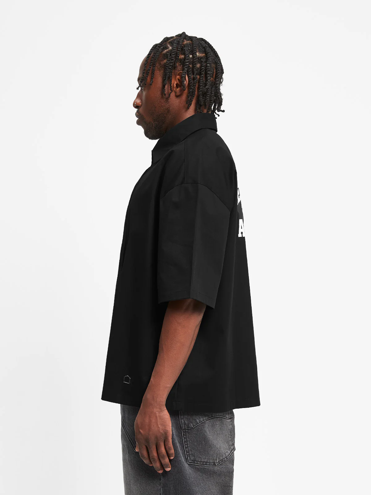 ÉVÉNIE BUTTON SHIRT - BLACK - Image 4