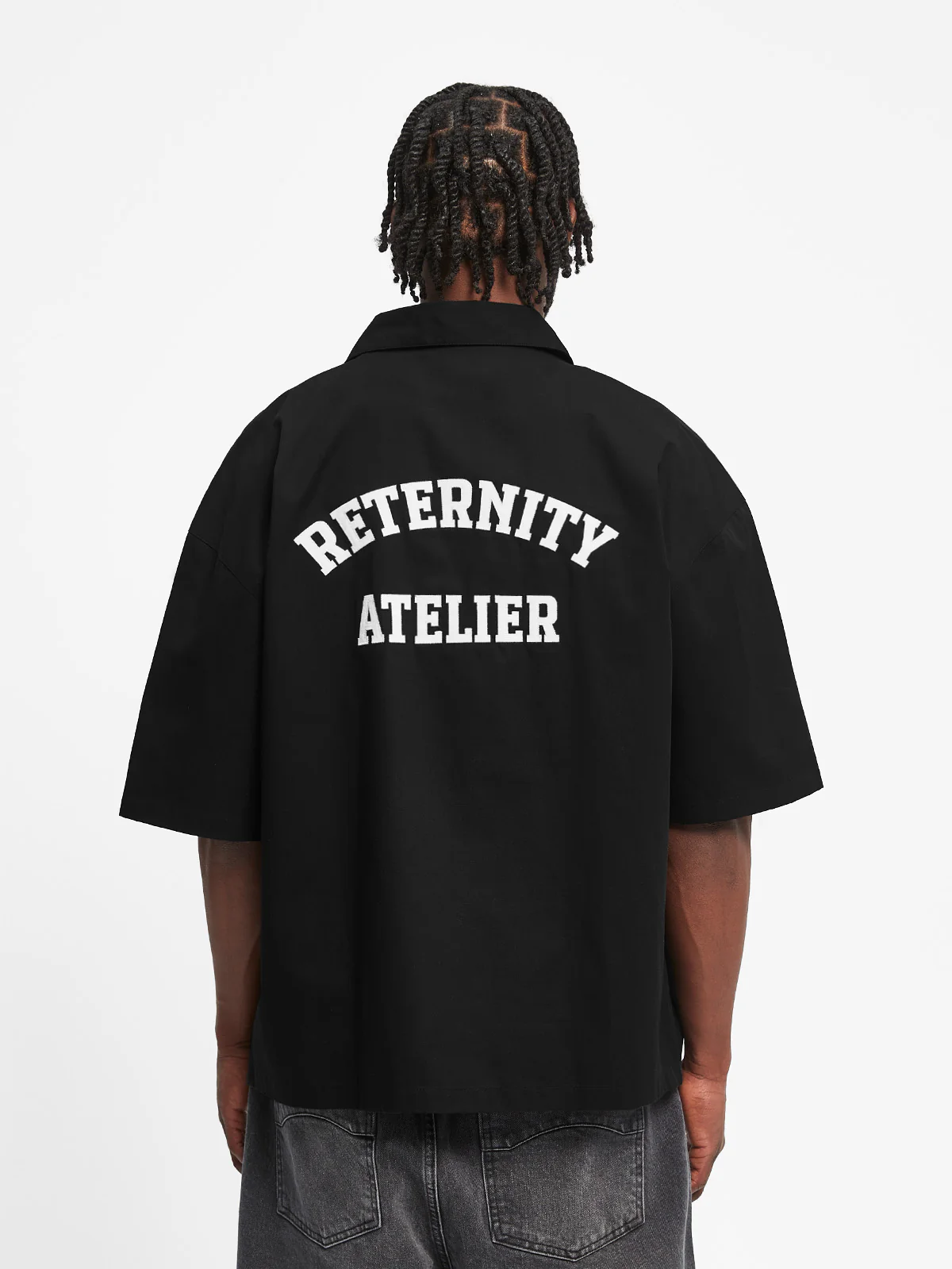 ÉVÉNIE BUTTON SHIRT - BLACK - Image 5