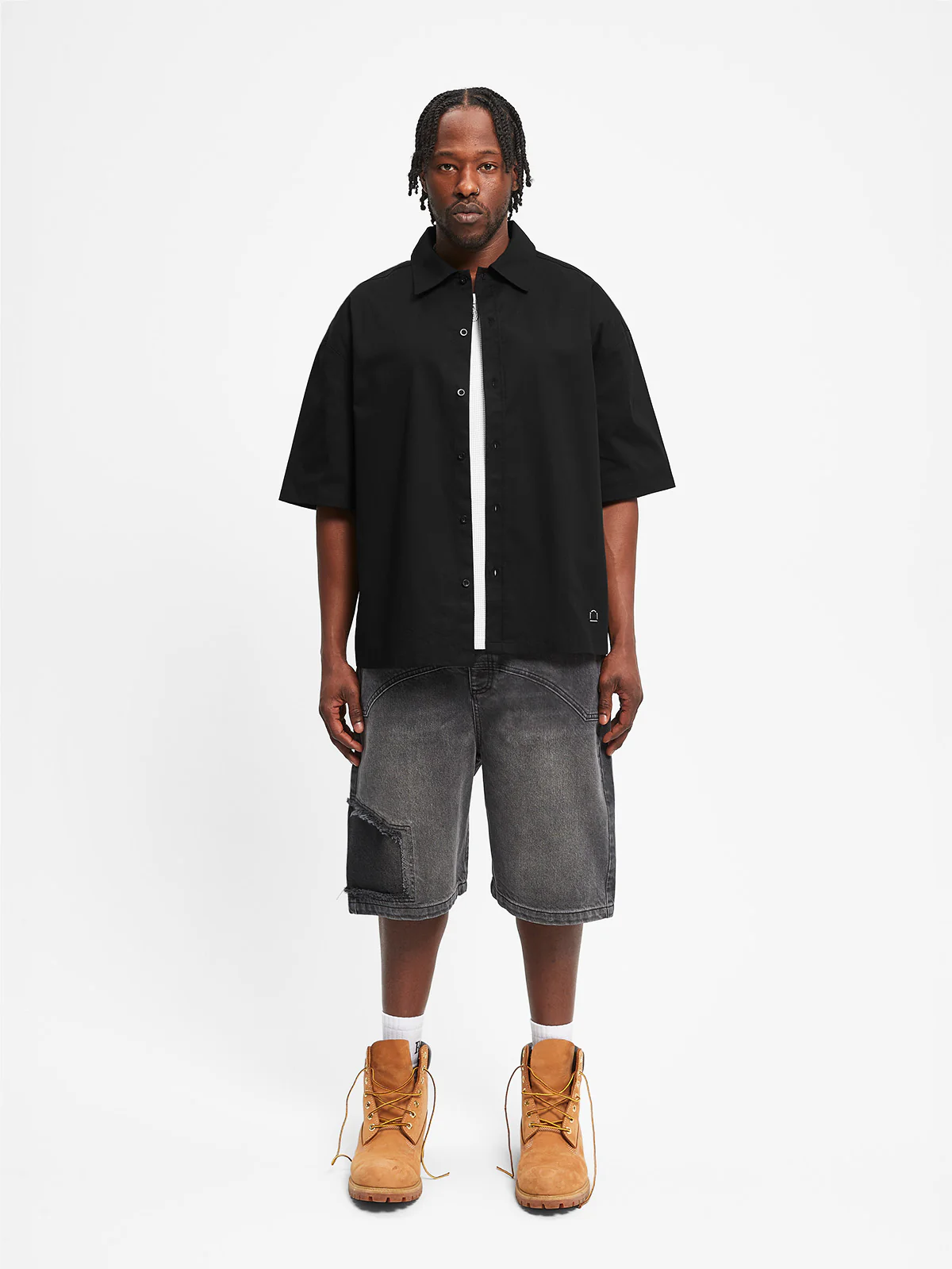 ÉVÉNIE BUTTON SHIRT - BLACK - Image 6