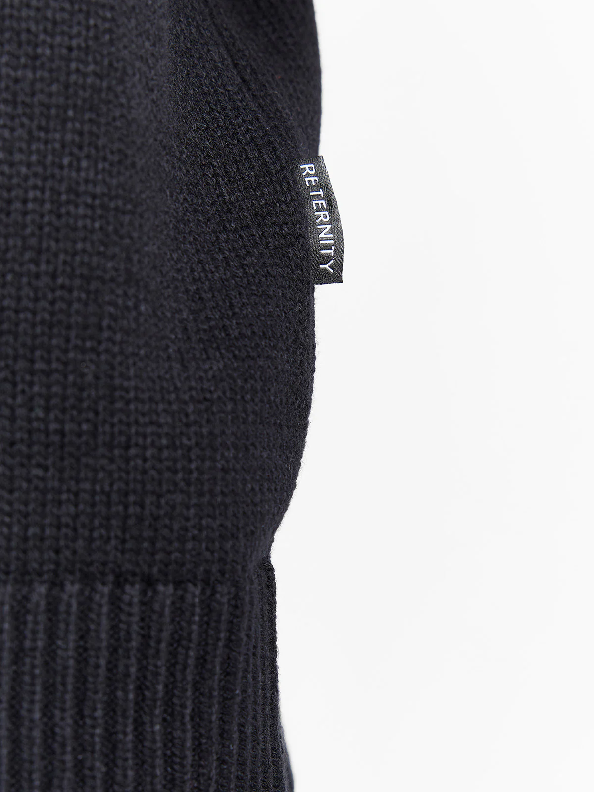 ÉVÉNIE LOGO KNIT SWEATER - BLACK - Image 8